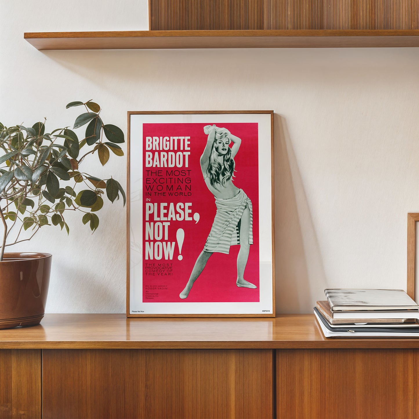 Brigitte Bardot, Please not Now Movie Poster Art Print 40x30cm
