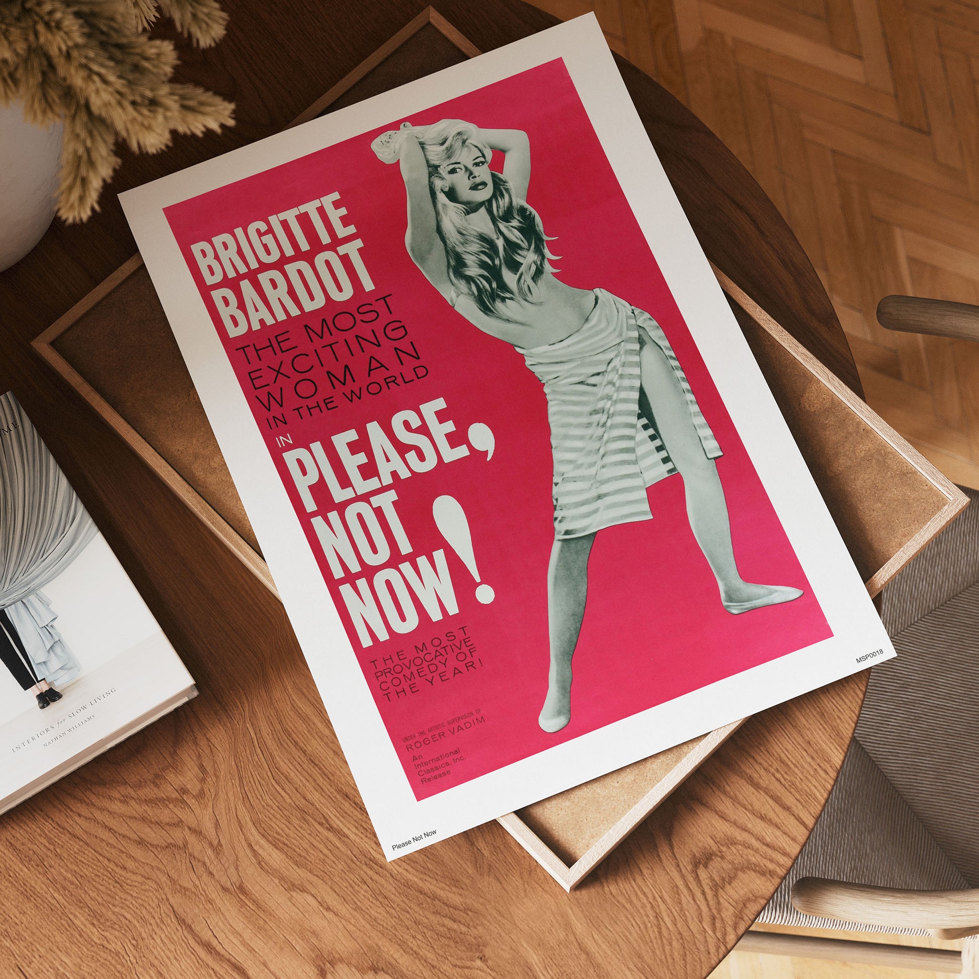 Brigitte Bardot, Please not Now Movie Poster Art Print 40x30cm