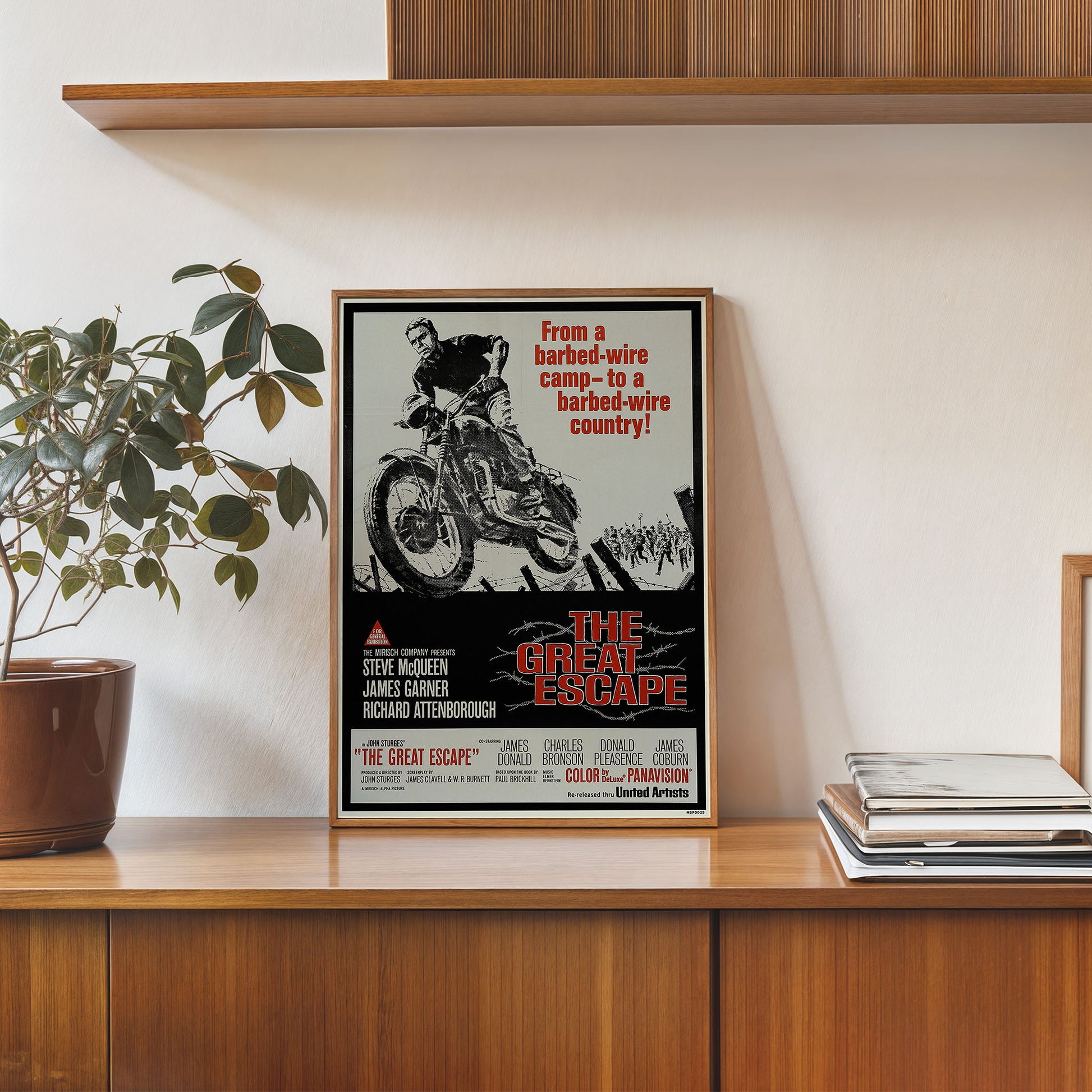Great escape Steve Mqueen 30x40cm Art Print Poster