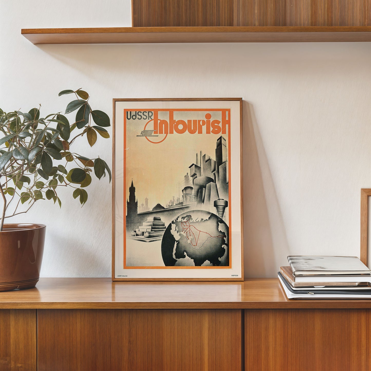 USSR in tourist Art Print Poster 30x40cm