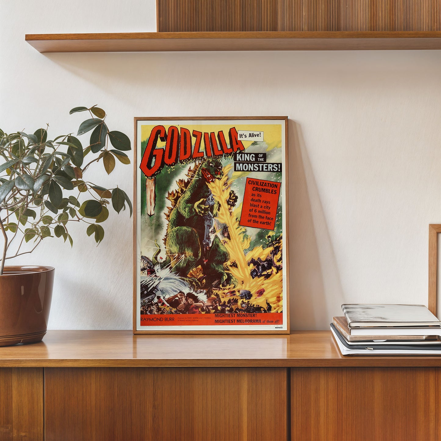 Godzilla Vintage retro 30x40cm