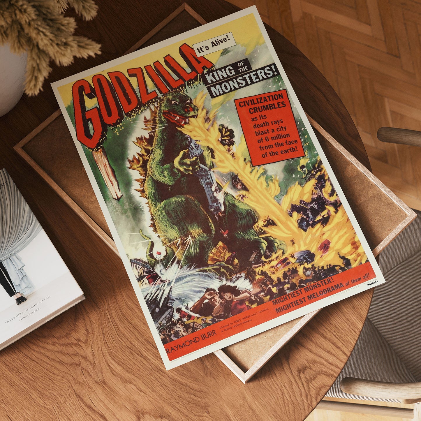 Godzilla Vintage retro 30x40cm
