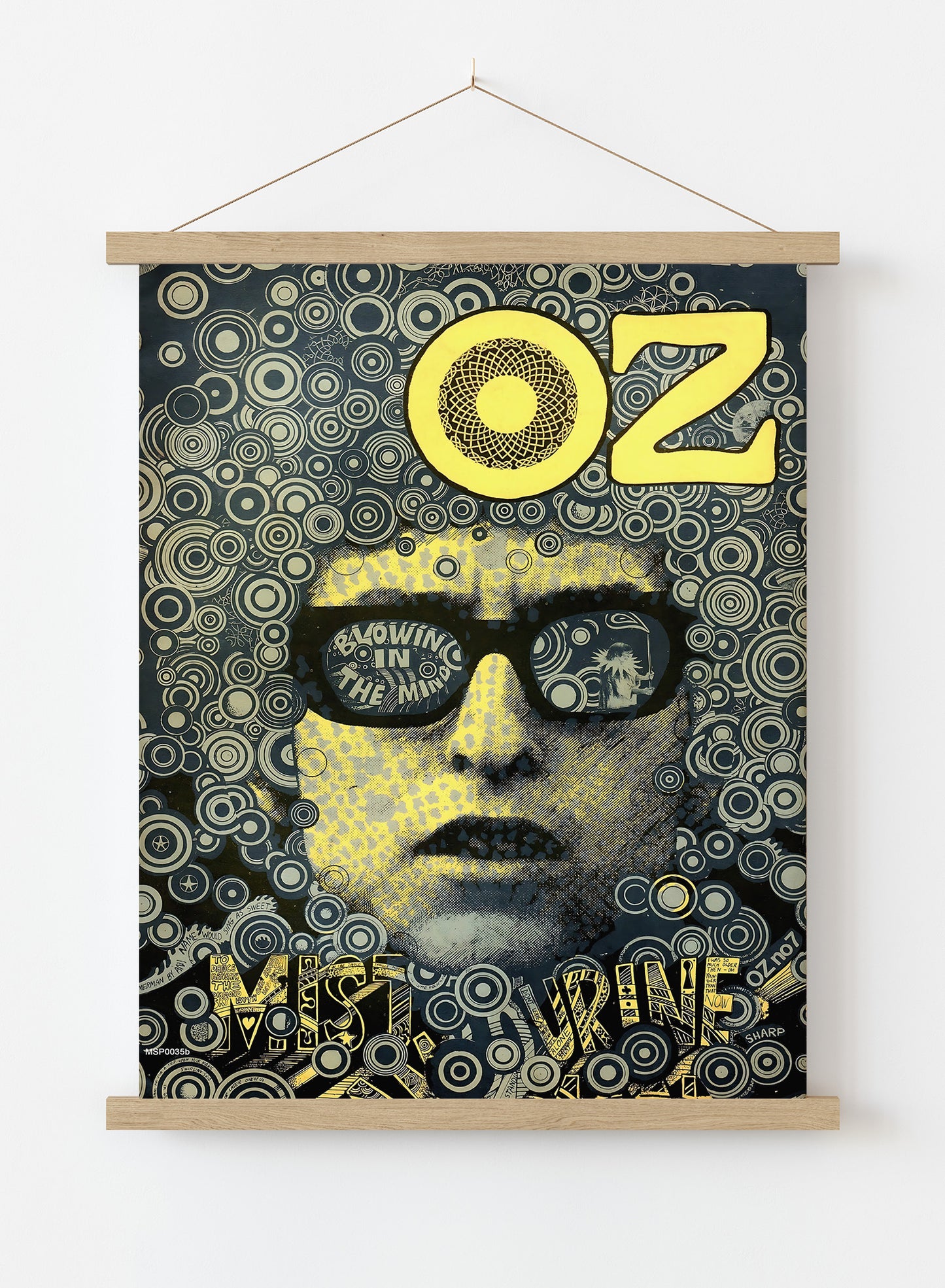 Bob Dylan Oz Vintage Art Wall Art Print 30x40cm Hanger