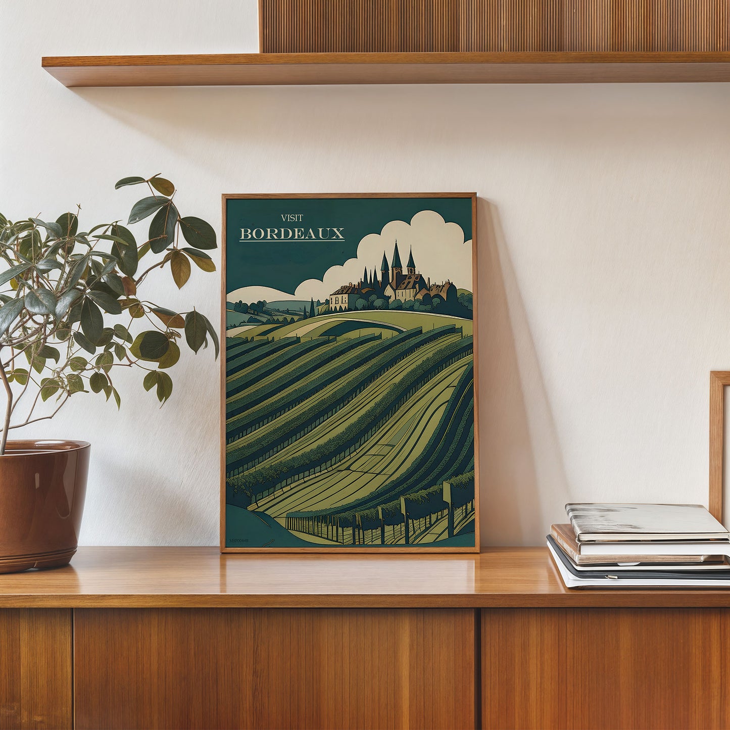 Visit Bordaux Wine region travel Poster Art Print 30x40cm