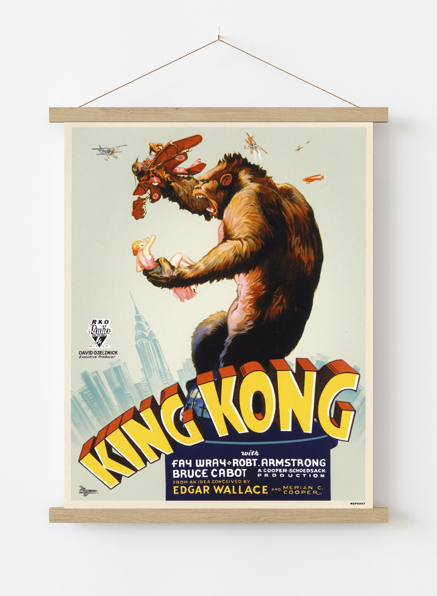 King Kong Retro Vintage Vintage Poster Wall Art Print 30x40cm Hanger