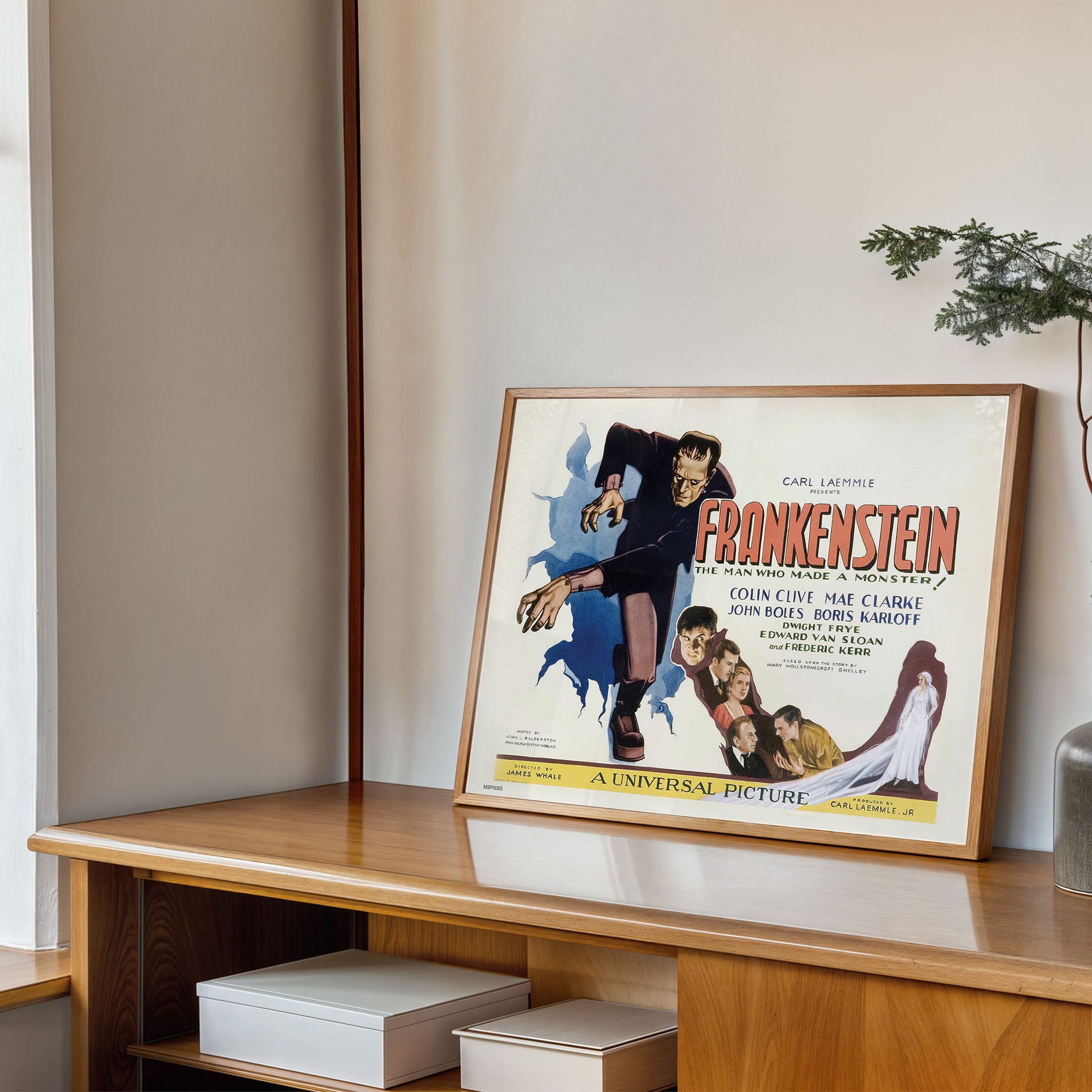 Frankinstien Vinatge Movie Film 30x40cm Poster Art Print