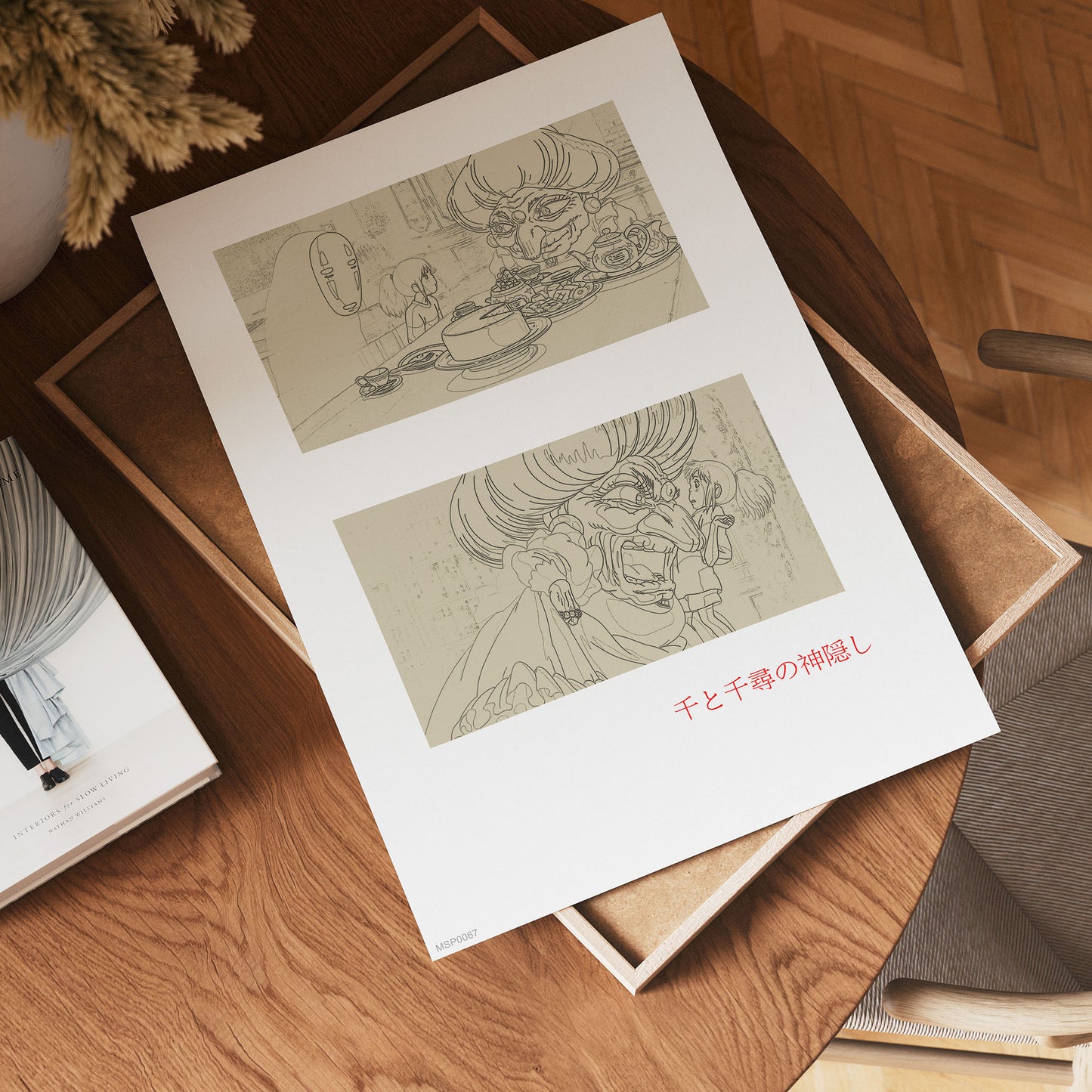 Spirited Away Studio Ghibli Sketch Art Print 30x40cm