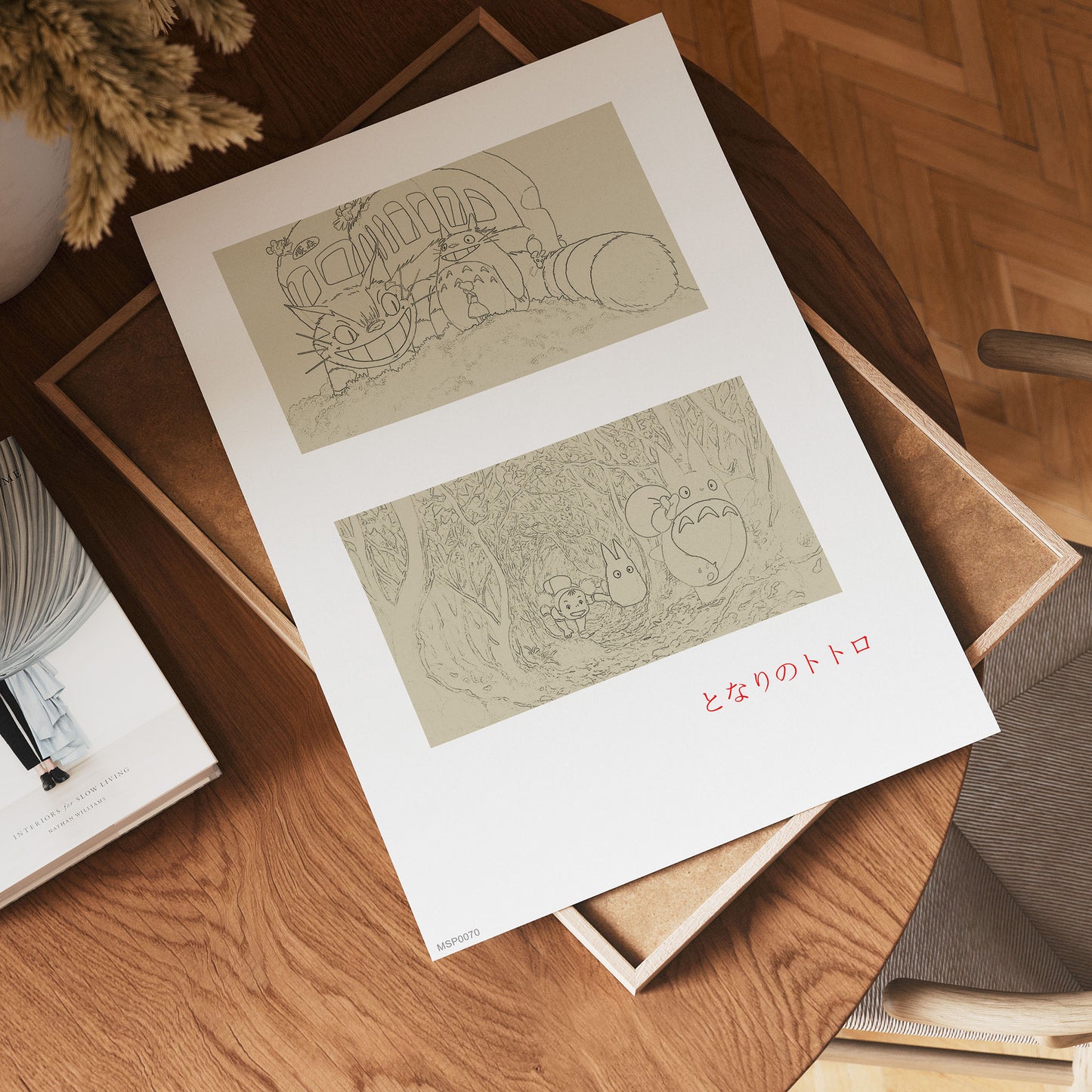 My Neighbour Totoro Studio Ghibli Sketch Art Print 30x40cm