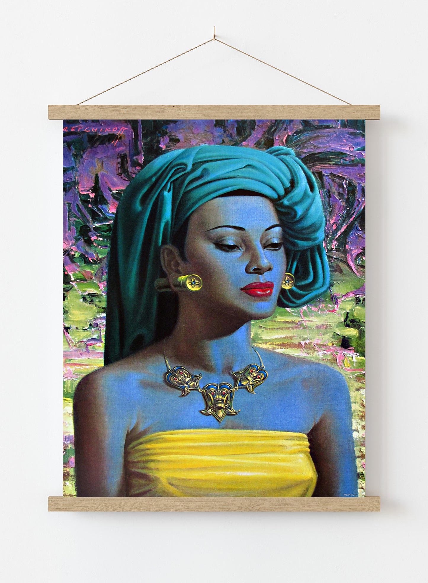 Vladimir Tretchikoff Balinese Lady Vintage Poster Wall Art Print 30x40cm Hanger