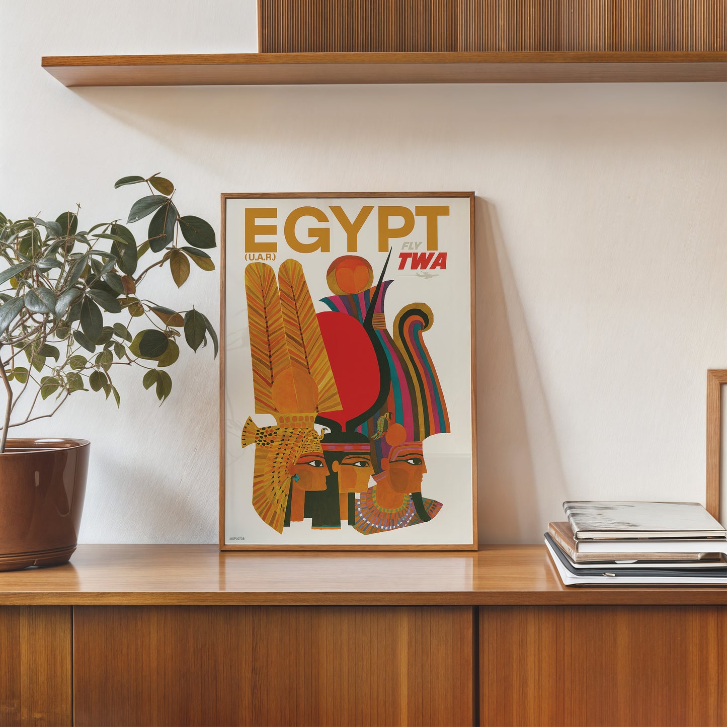 Egypt,Vinatge Travel Poster by David Klein 30x40cm Art Print