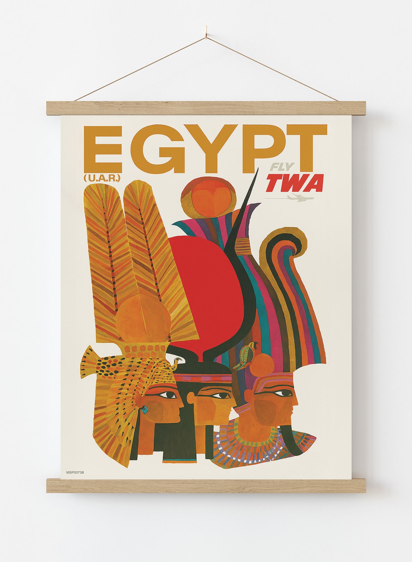Egypt,Vintage Travel Poster by David Klein Print – David Klein Vintage Poster Wall Art 30x40cm Hanger