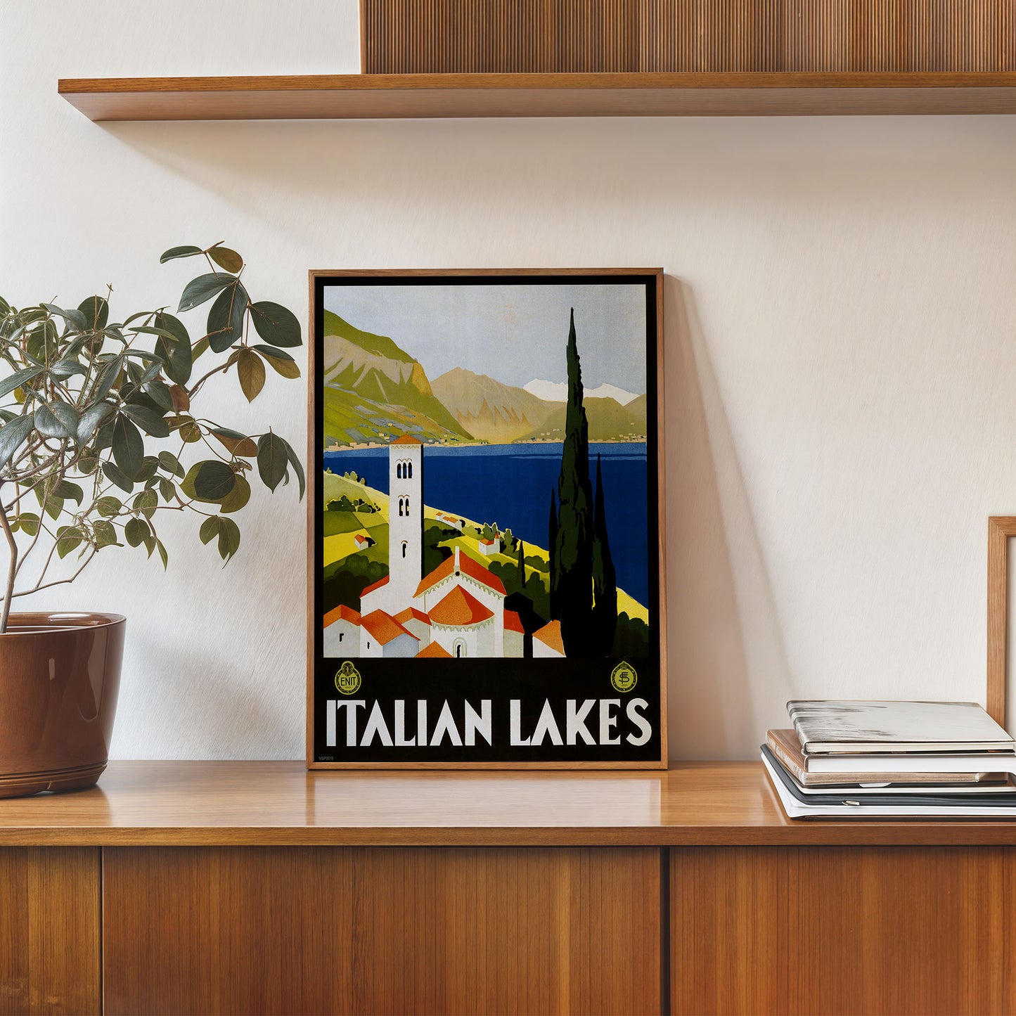 Italian Lakes 30x40cm Art Poster Print