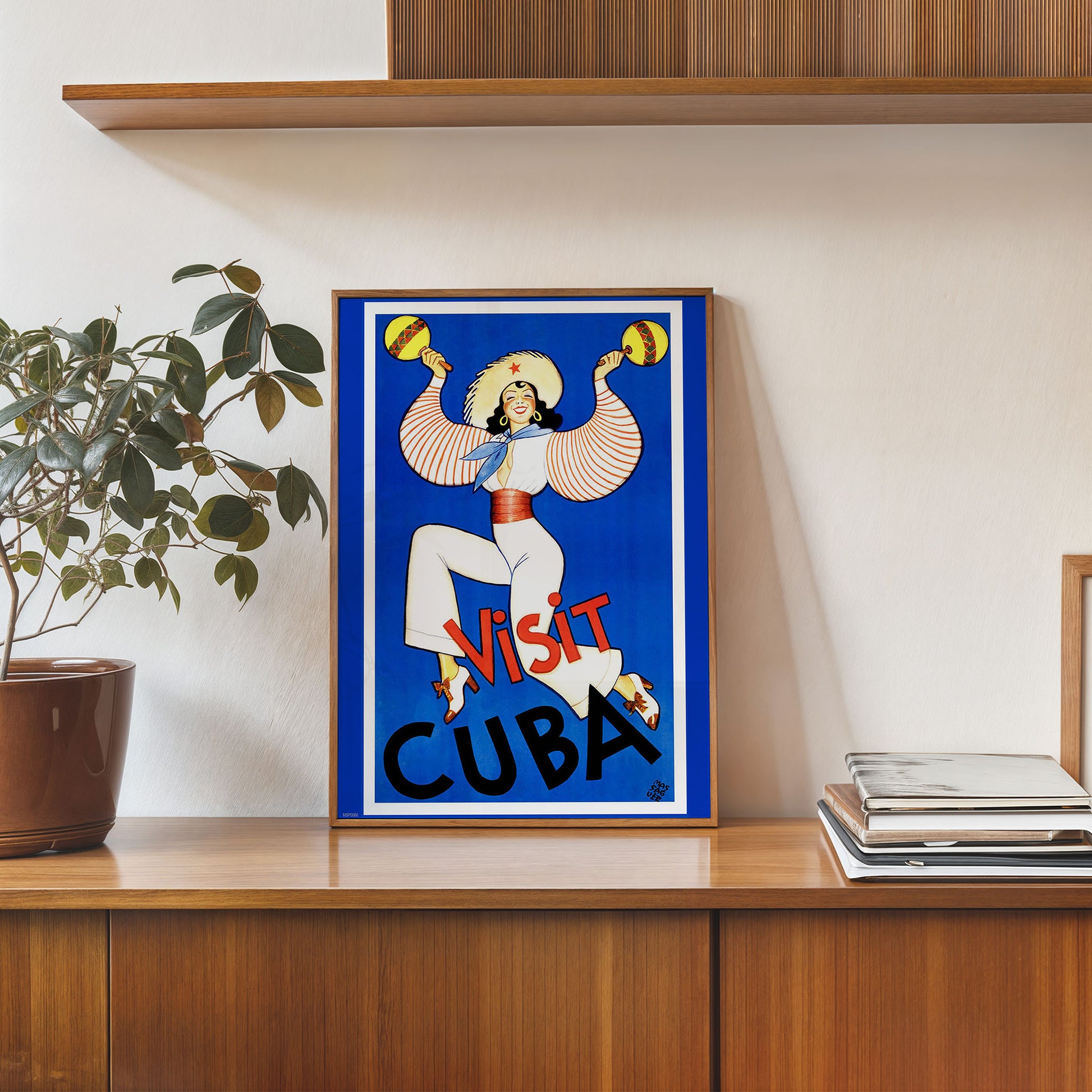 Visit Cuba 30x40cm Art Poster Print