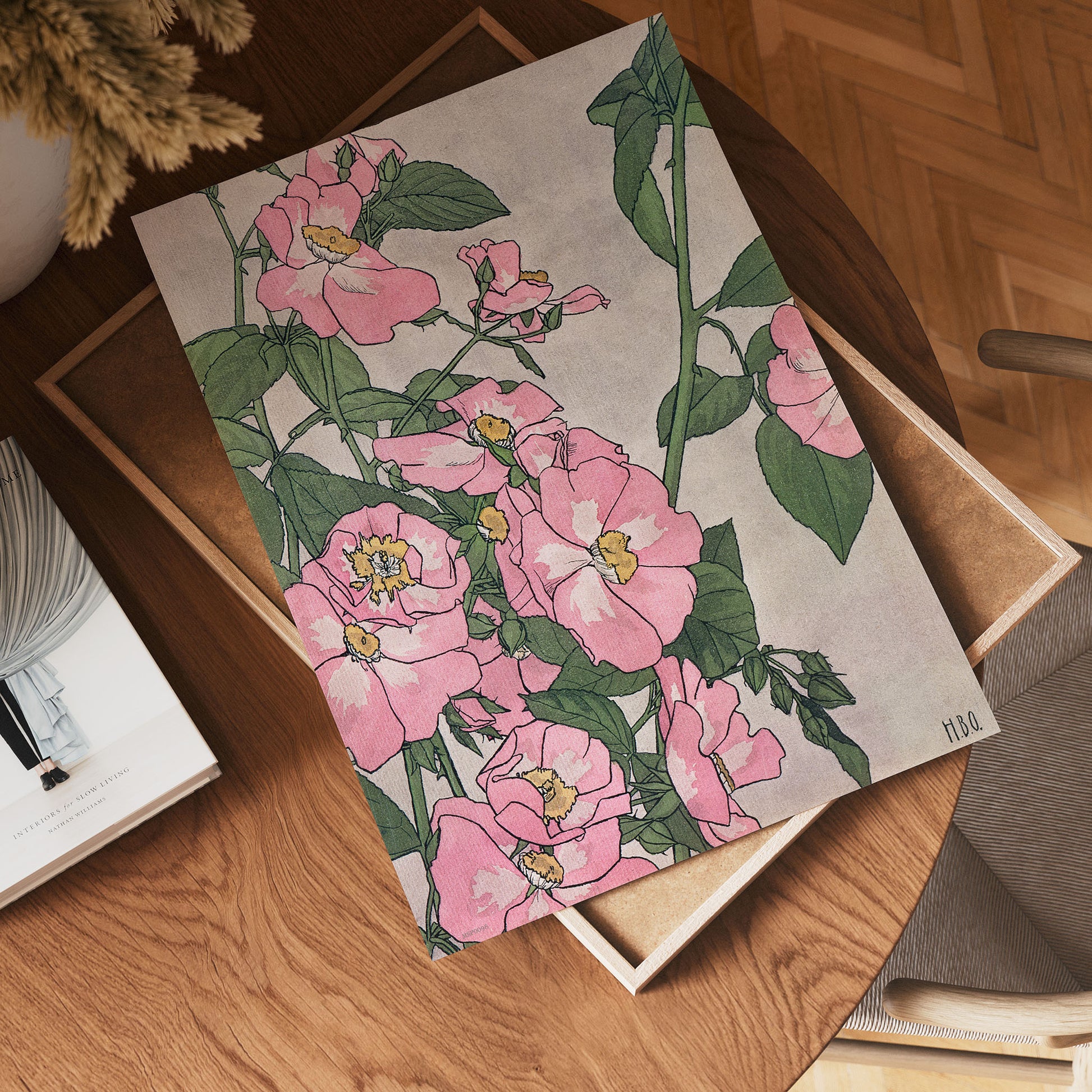Prairie Rose (1915) by Hannah Borger Overbeck Botanical Art Print 30x40cm