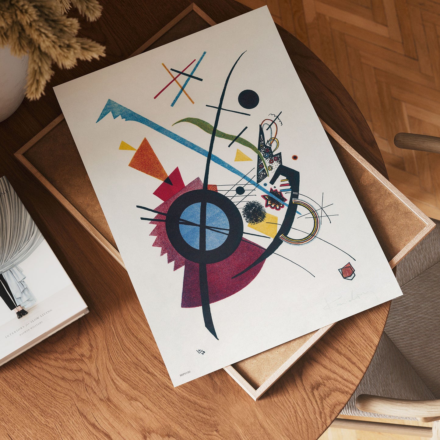 Violet(1923) by Wassily Kandinsky. 30x40cm Art Print