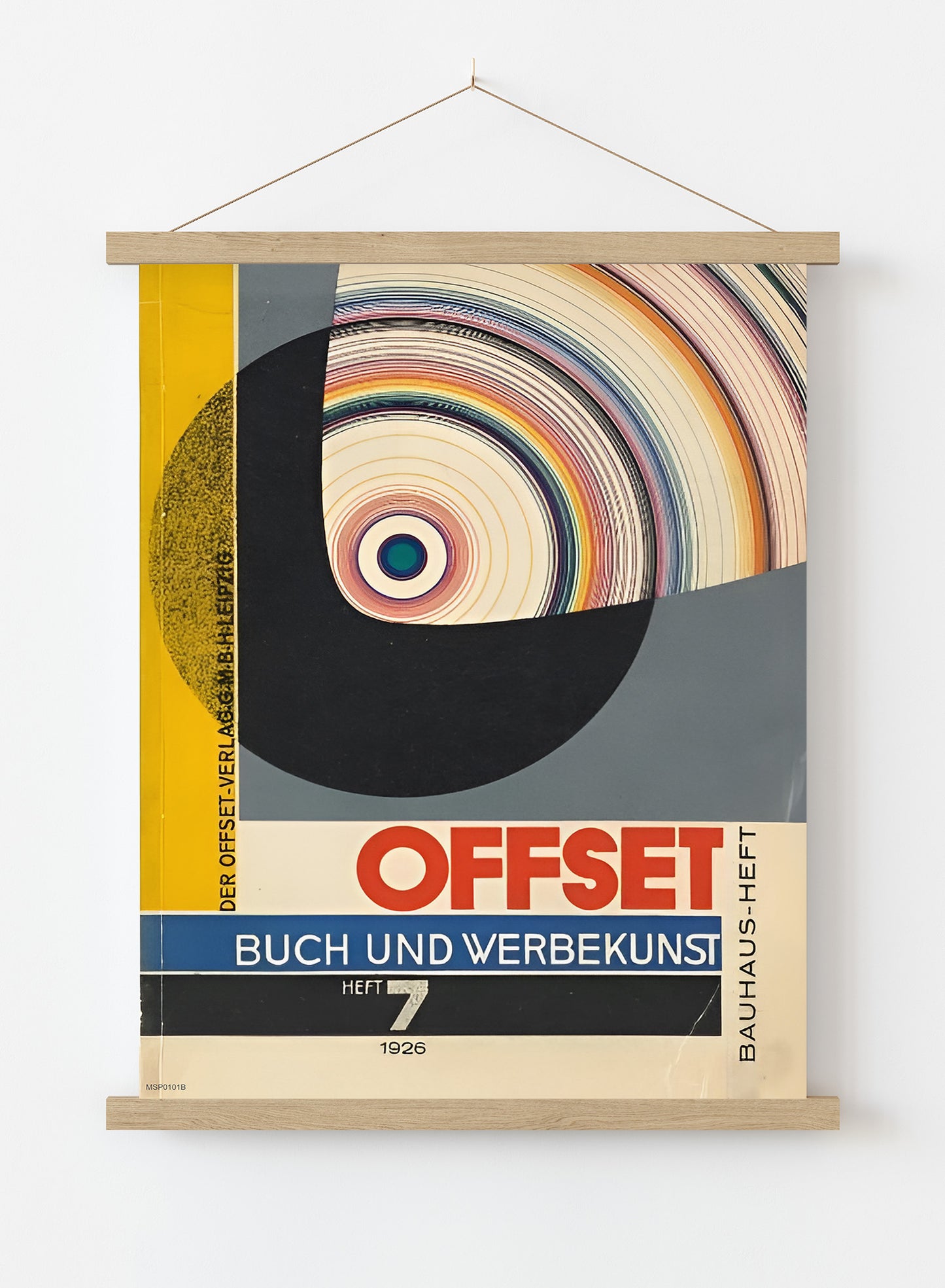Bauhaus Magazine Cover By Joost Schmidt 1926 Vintage Poster Print – Joost Schmidt Bauhaus Wall Art 30x40cm Hanger