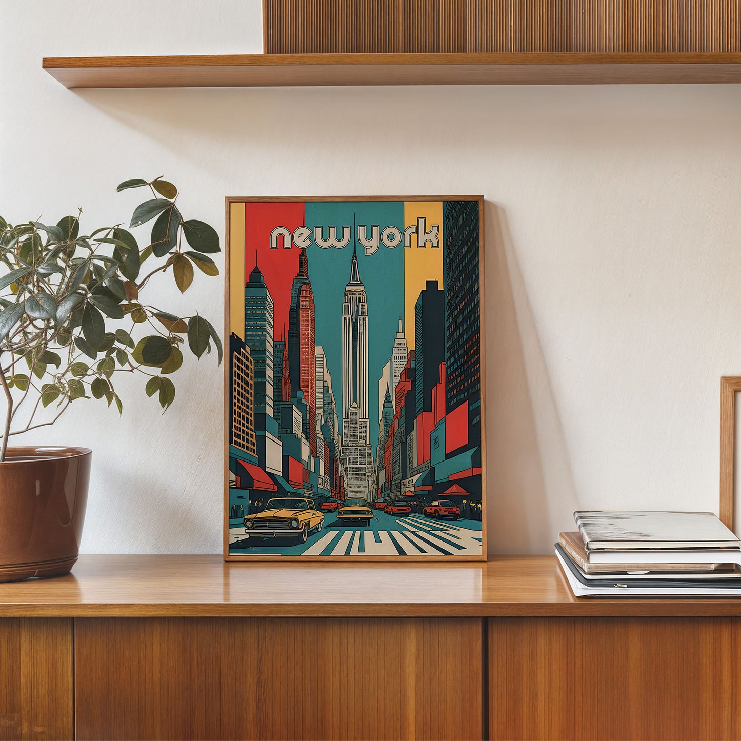New York Pop art Poster Print