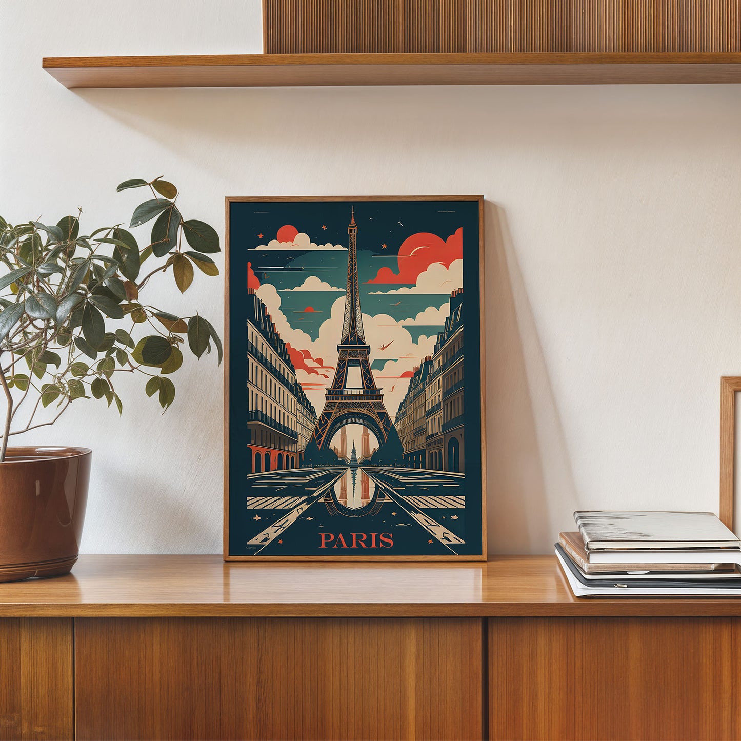 Paris Travel Pop art Poster Print
