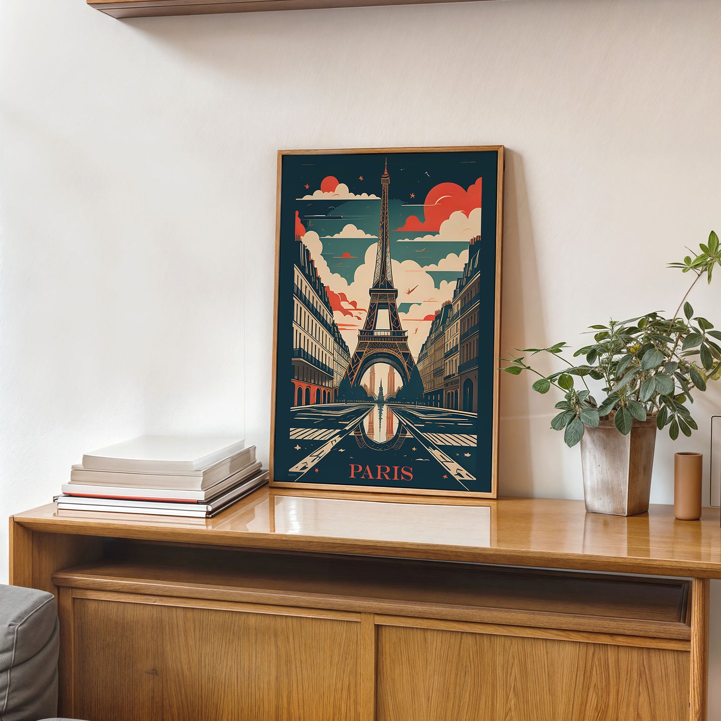 Paris Travel Pop art Poster Print