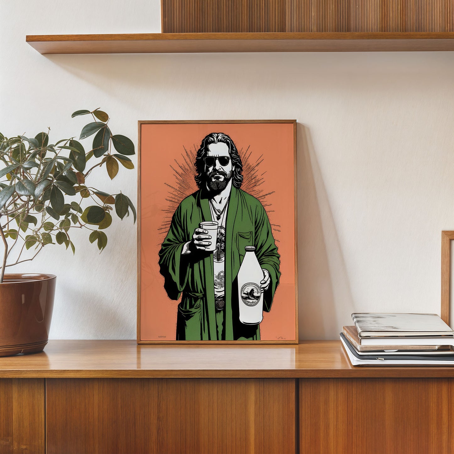 The Dude "Big Lebowski" Art Print Poster 30x40cm