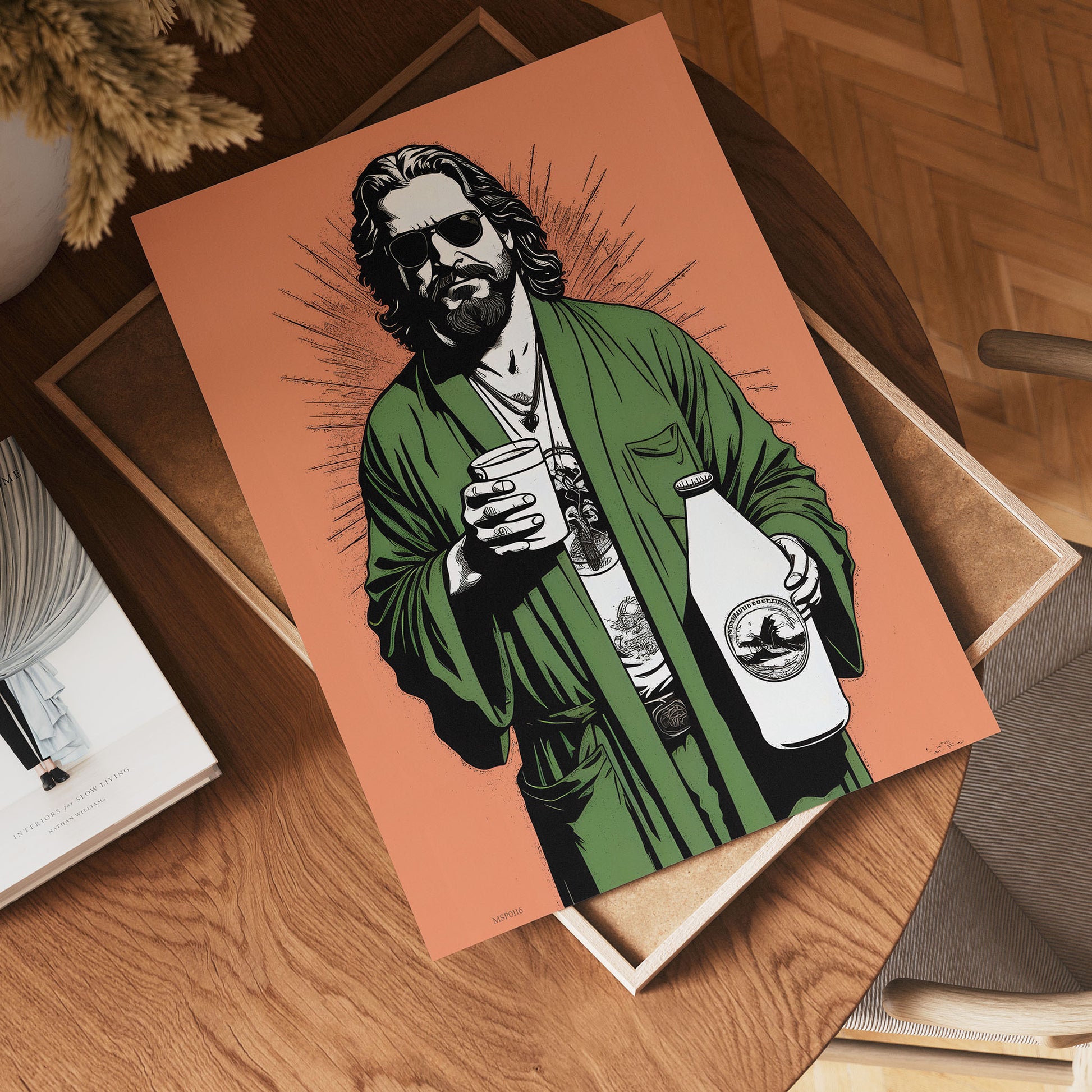 The Dude "Big Lebowski" Art Print Poster 30x40cm