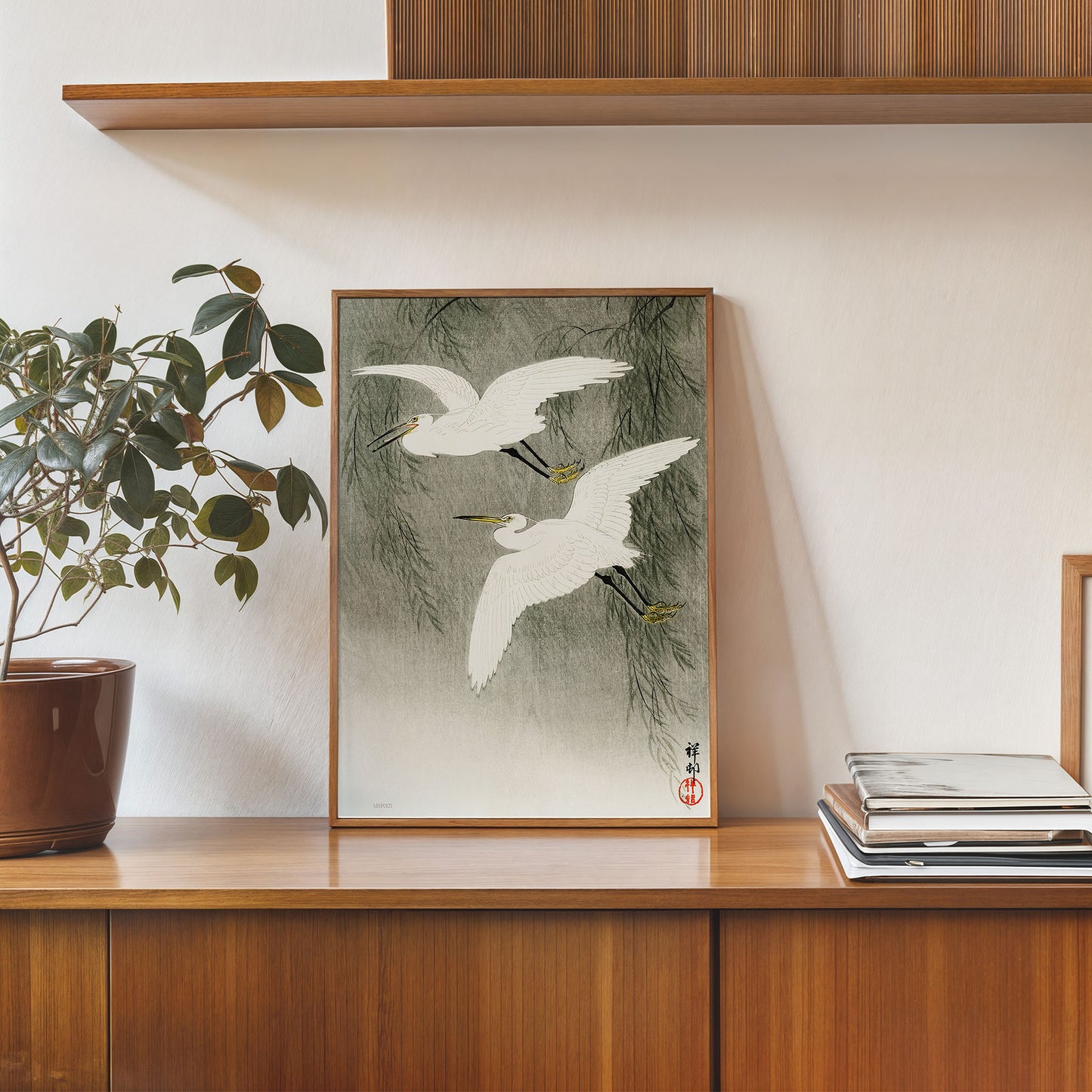 Egrets in Flight by Ohara Koson 1900 - 1945 Japenese Poster Art Print 30x40cm