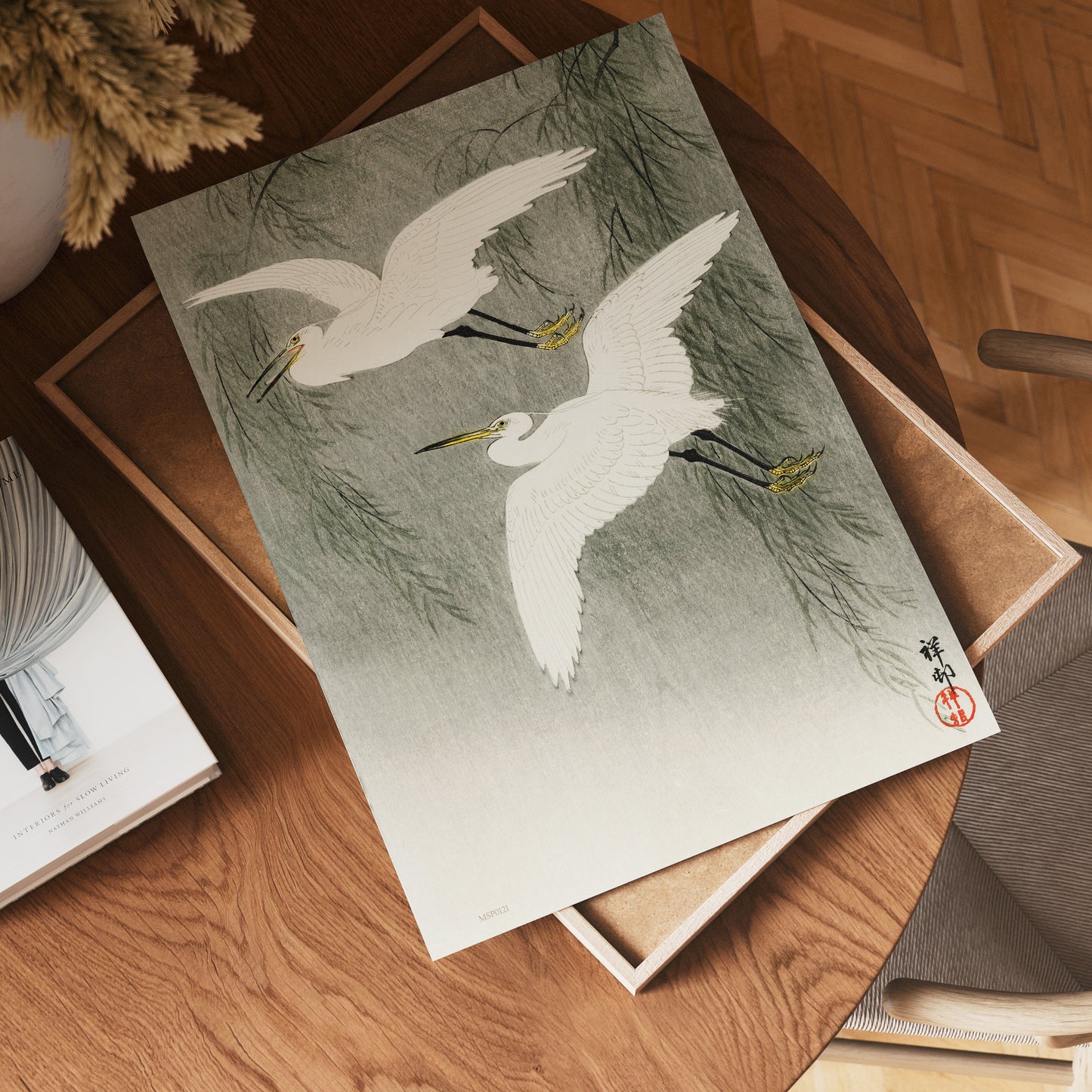 Egrets in Flight by Ohara Koson 1900 - 1945 Japenese Poster Art Print 30x40cm