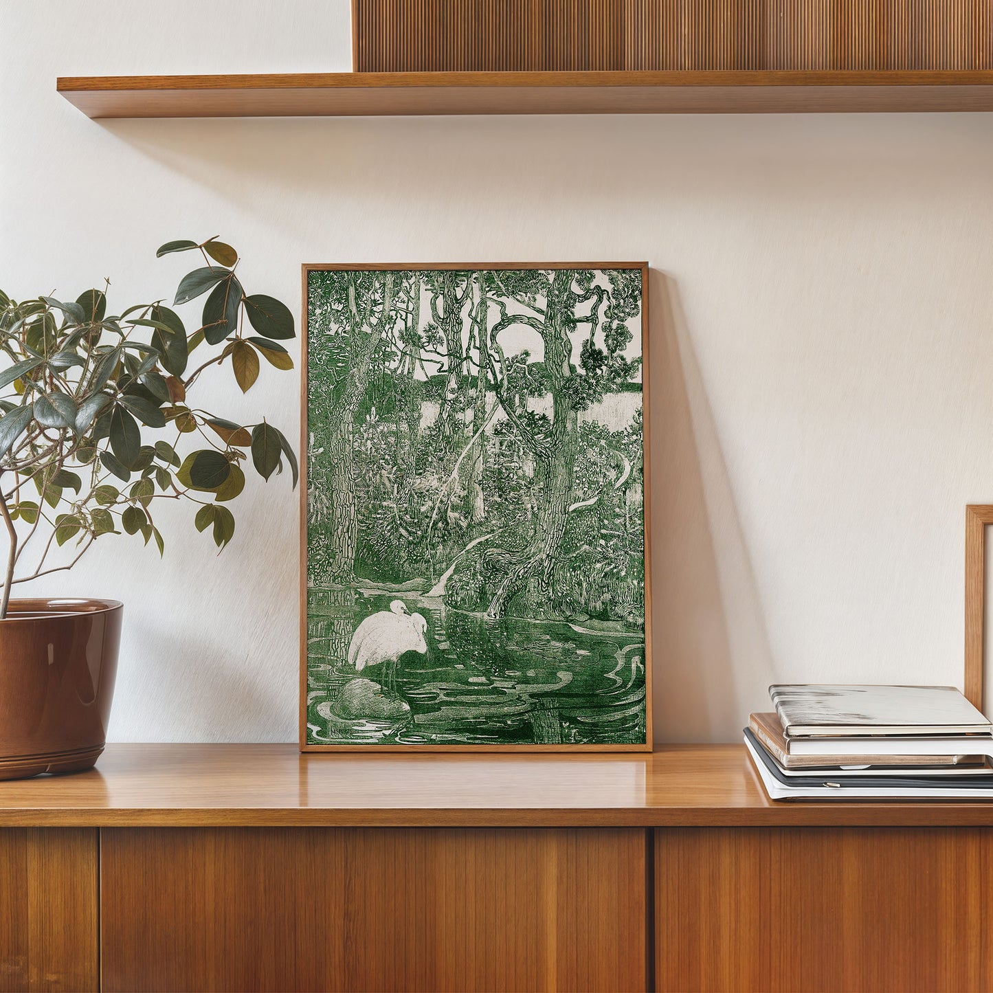 Two Herons By Theo Van Hoytema Vinatge Poster Art Print 30x40cm