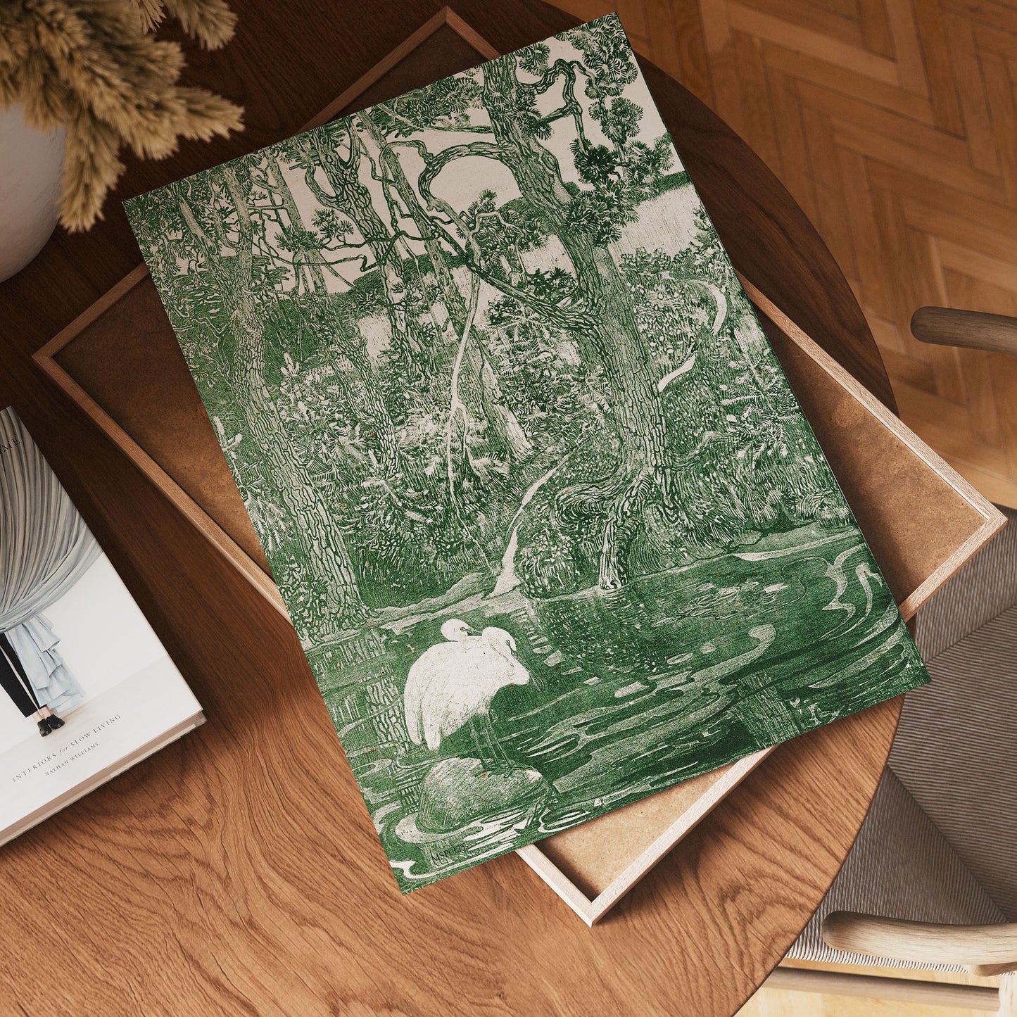 Two Herons By Theo Van Hoytema Vinatge Poster Art Print 30x40cm