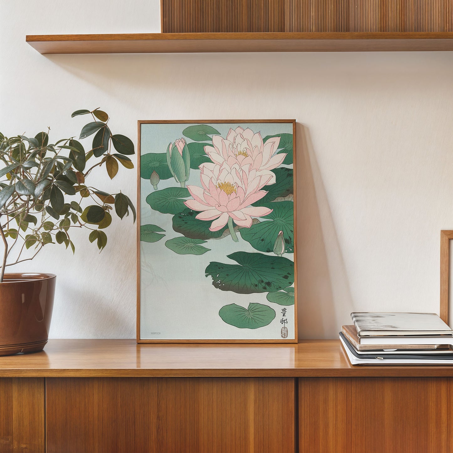 Water Lily by Ohara Koson 1900 - 1945 Japenese Poster Art Print 30x40cm