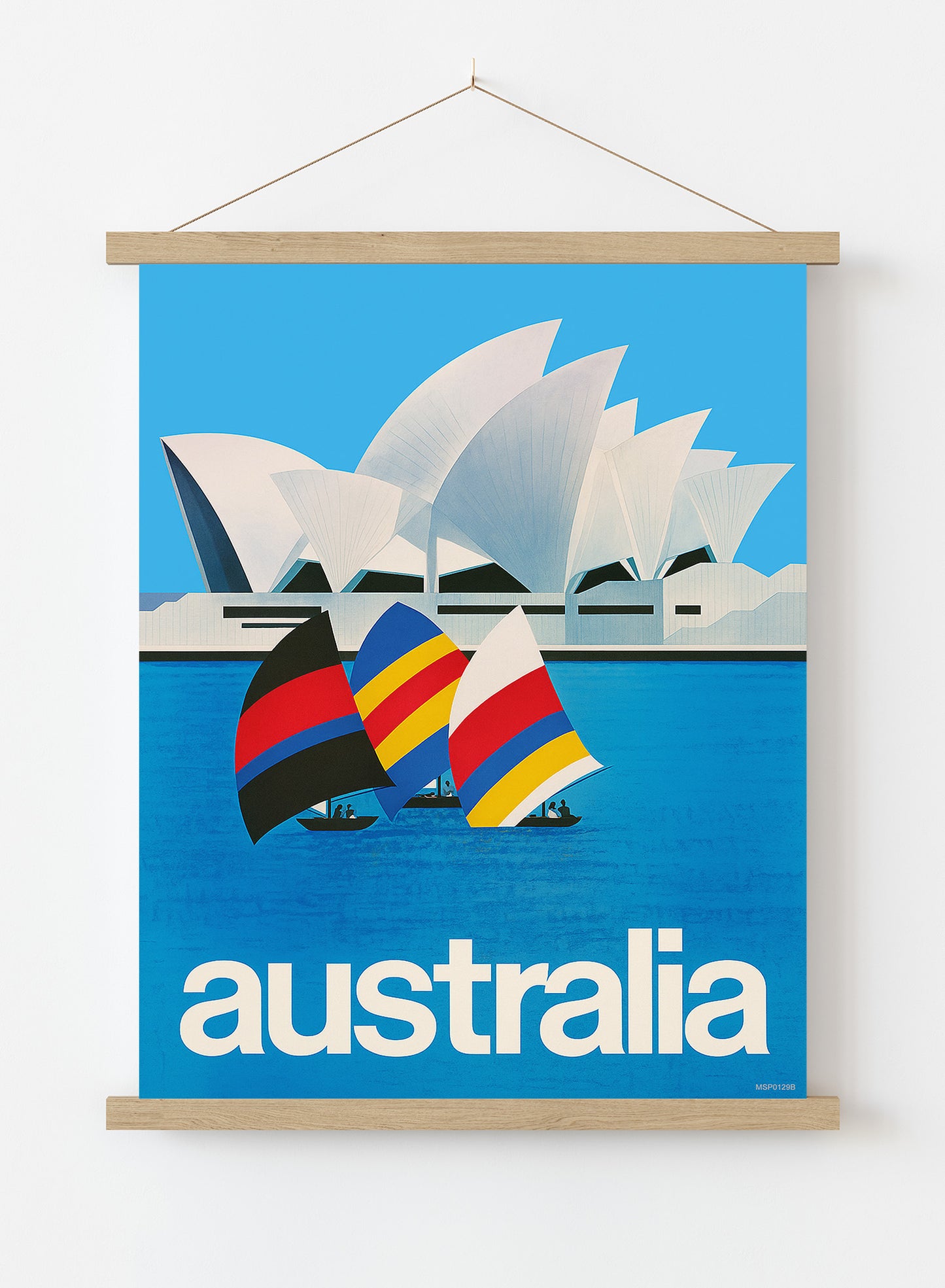 Austraila, Sydney, Vintage Travel Poster Vintage Poster Wall Art Print 30x40cm Hanger