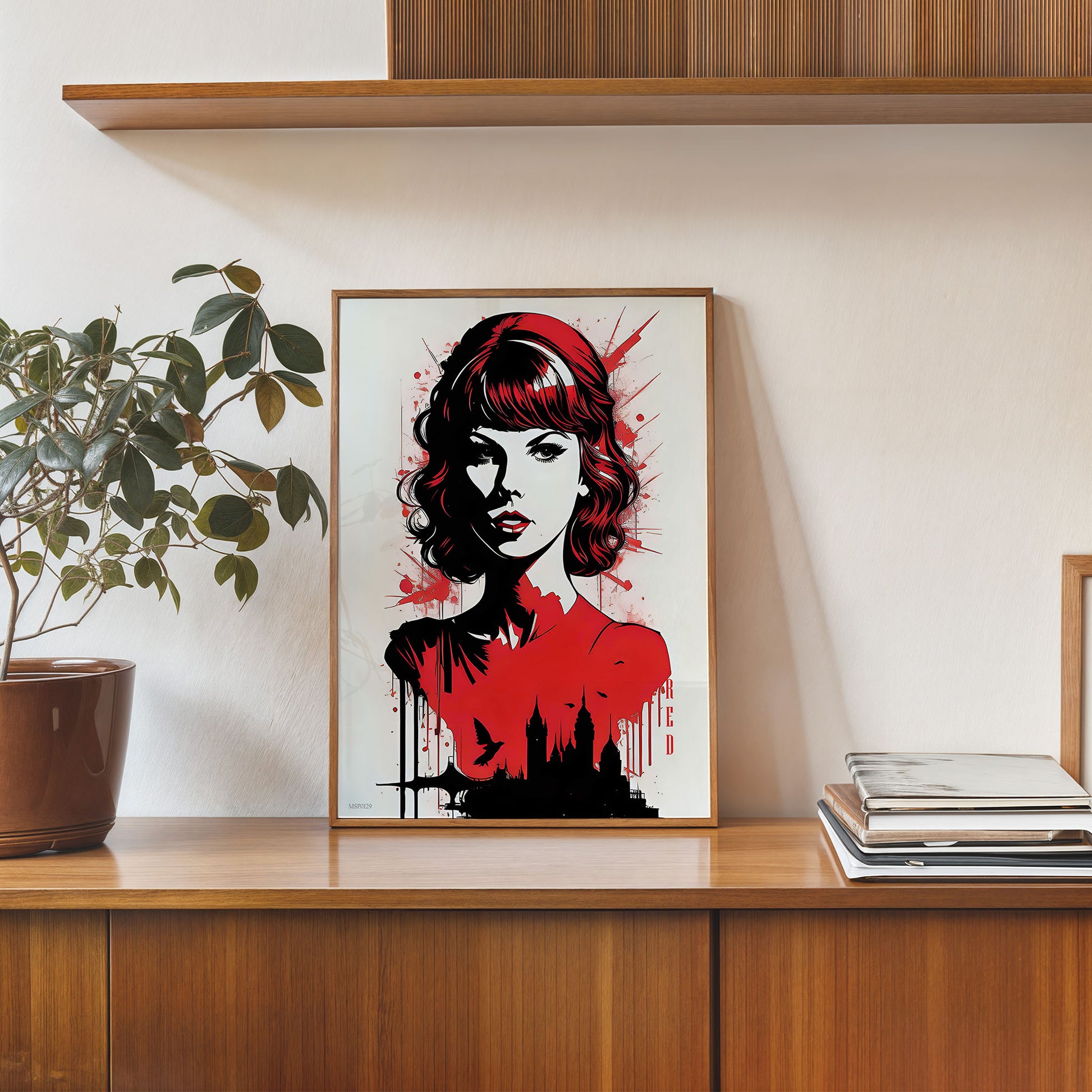 Taylor Swift Inspired Red by Andre Ibanez 30x40cm Art Print Poster