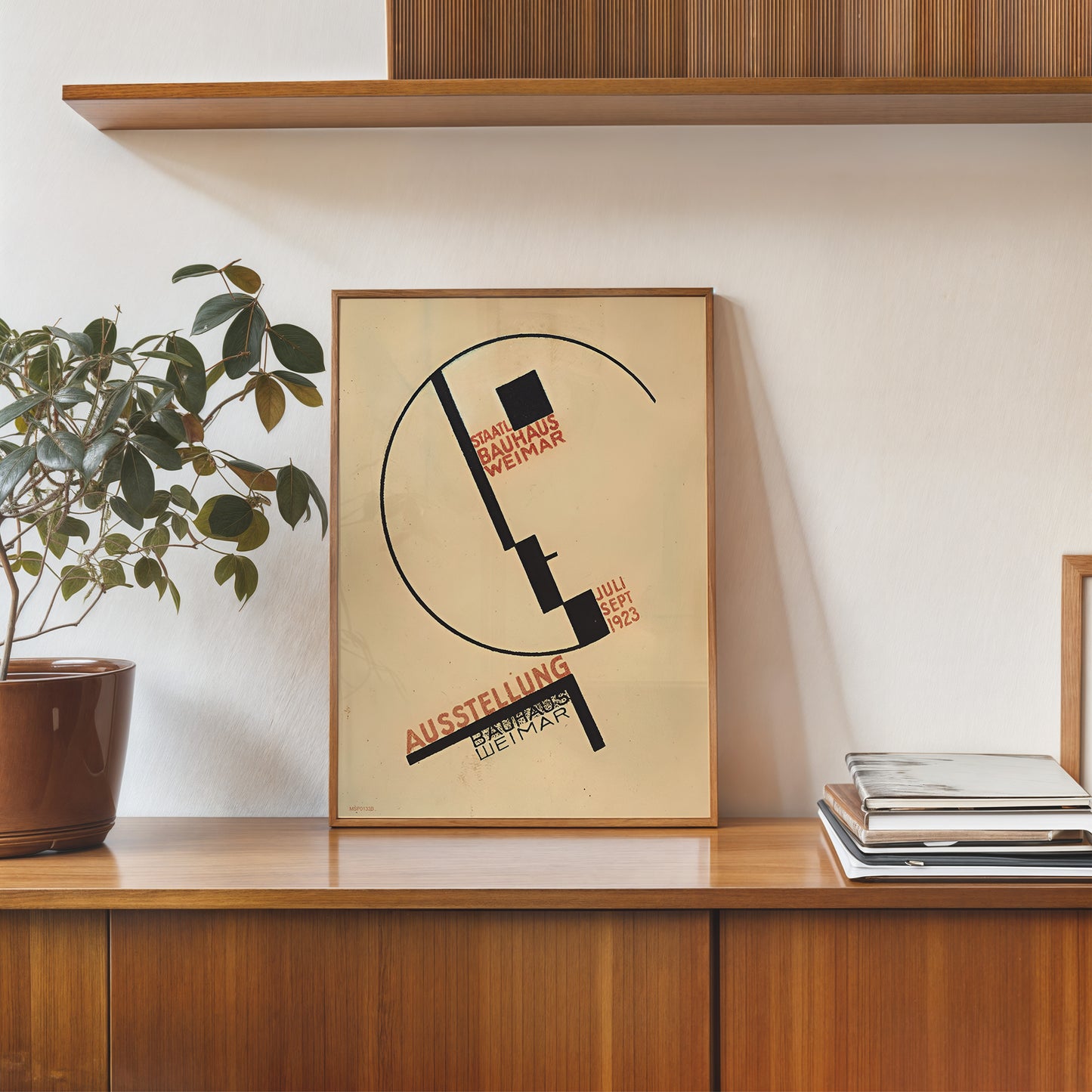 1923 Bauhaus Exhibition Poster by Oskar Schlemmer 30x40cm Art Poster Print