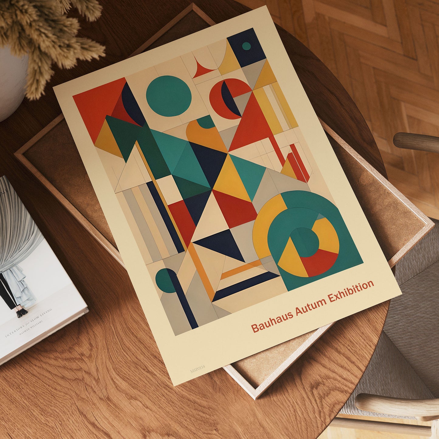 Bauhaus Vintage Autum Exhibition Art Print 30x40cm