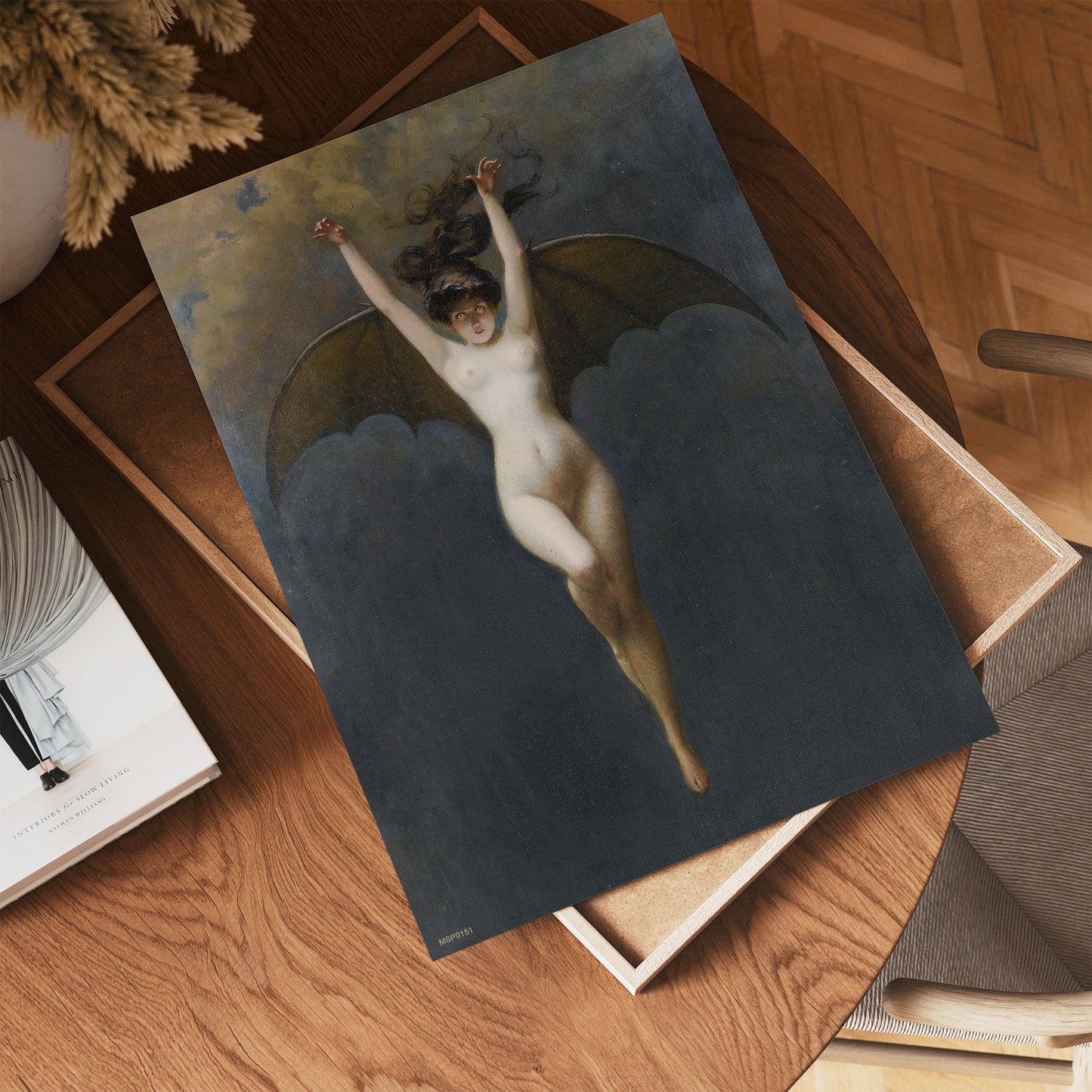 Albert Joseph Penot The Bat Woman 1890 30x40cm Art Print