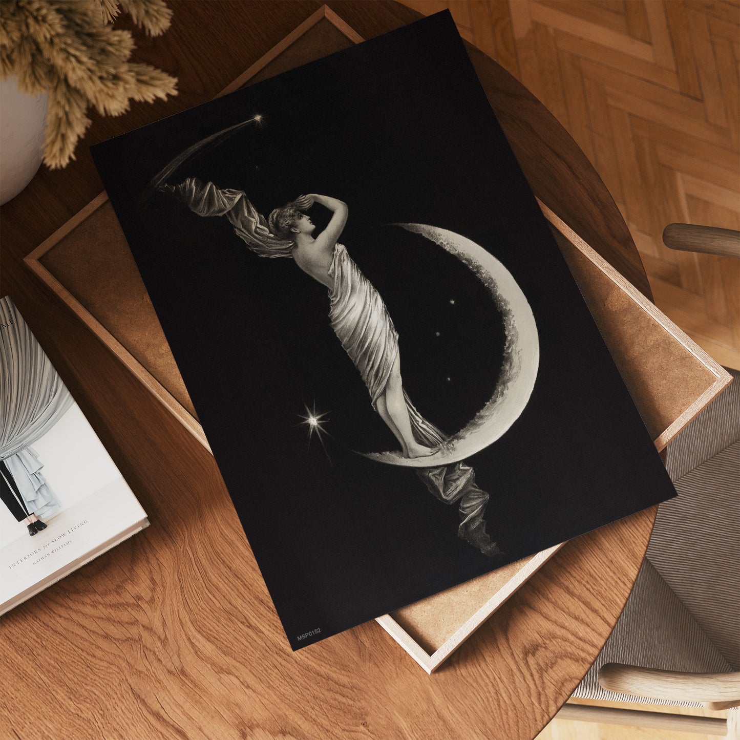 The Moon Goddess Vintage Victorian 30x40cm Art Print