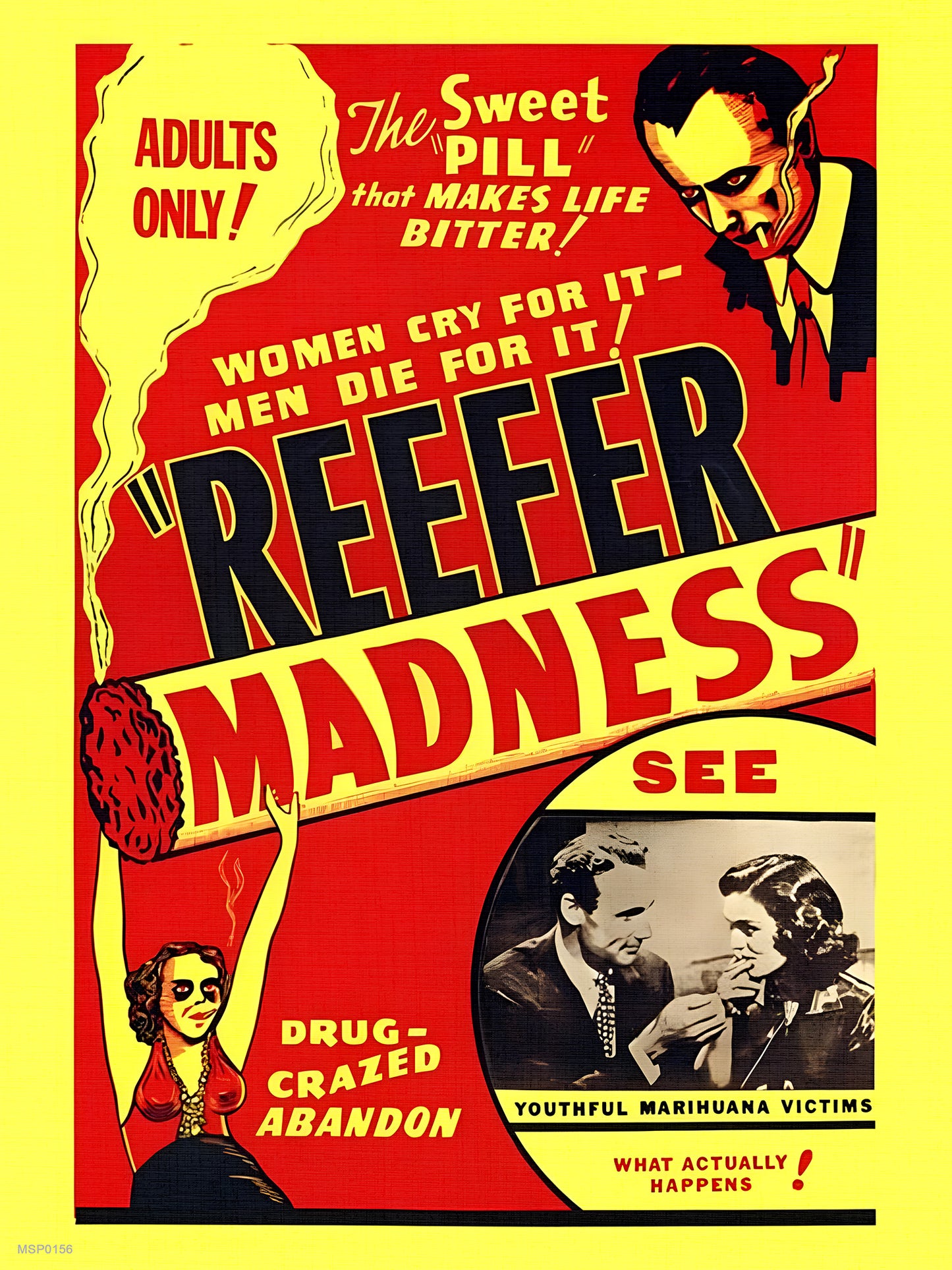Reefer Madness 1936 Movie Poster Vintage 30x40cm Art Print