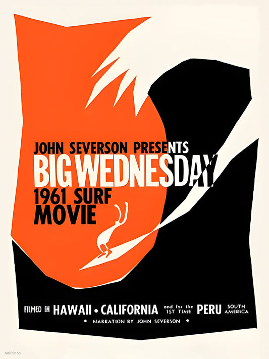 Big Wednesday Surf 1961 Movie Poster 30x40cm Art Print