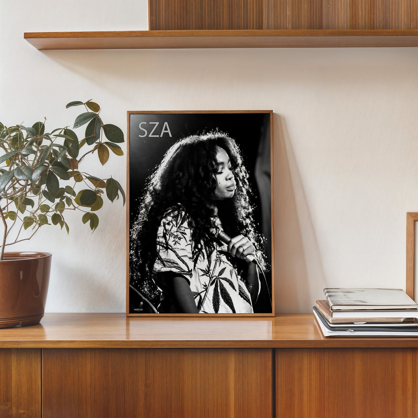 Photo of American R&B singer SZA (Solána Imani Rowe) 2014 Poster Art Print 30x40m Vintage Photo Wall Art Print