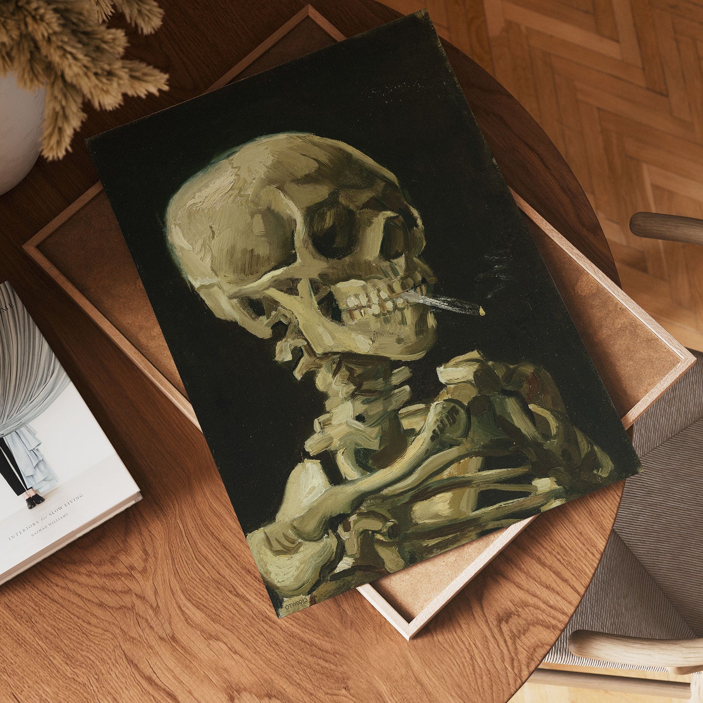 Van Gogh Head of a Skeleton 30x40cm Art Poster Print