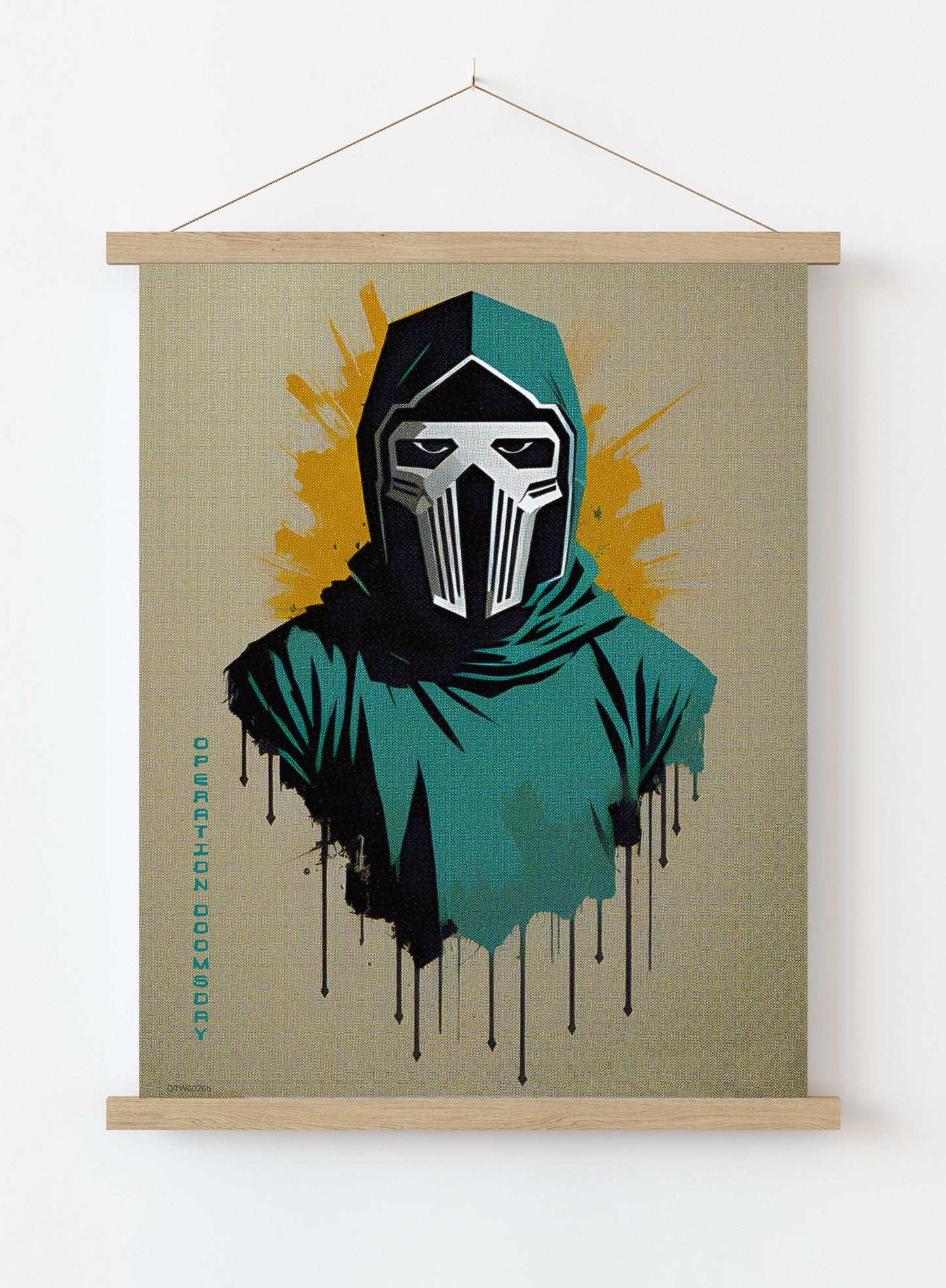 MF Doom Operation Doomsday Print – Andre Ibanez Vintage Poster Wall Art 30x40cm Hanger