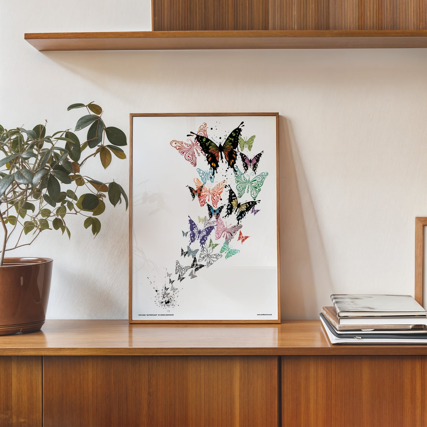 Butterflies by Simon Heathcote Poster Art Print 30x40cm