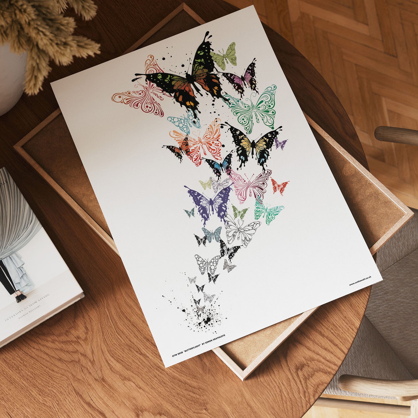 Butterflies by Simon Heathcote Poster Art Print 30x40cm