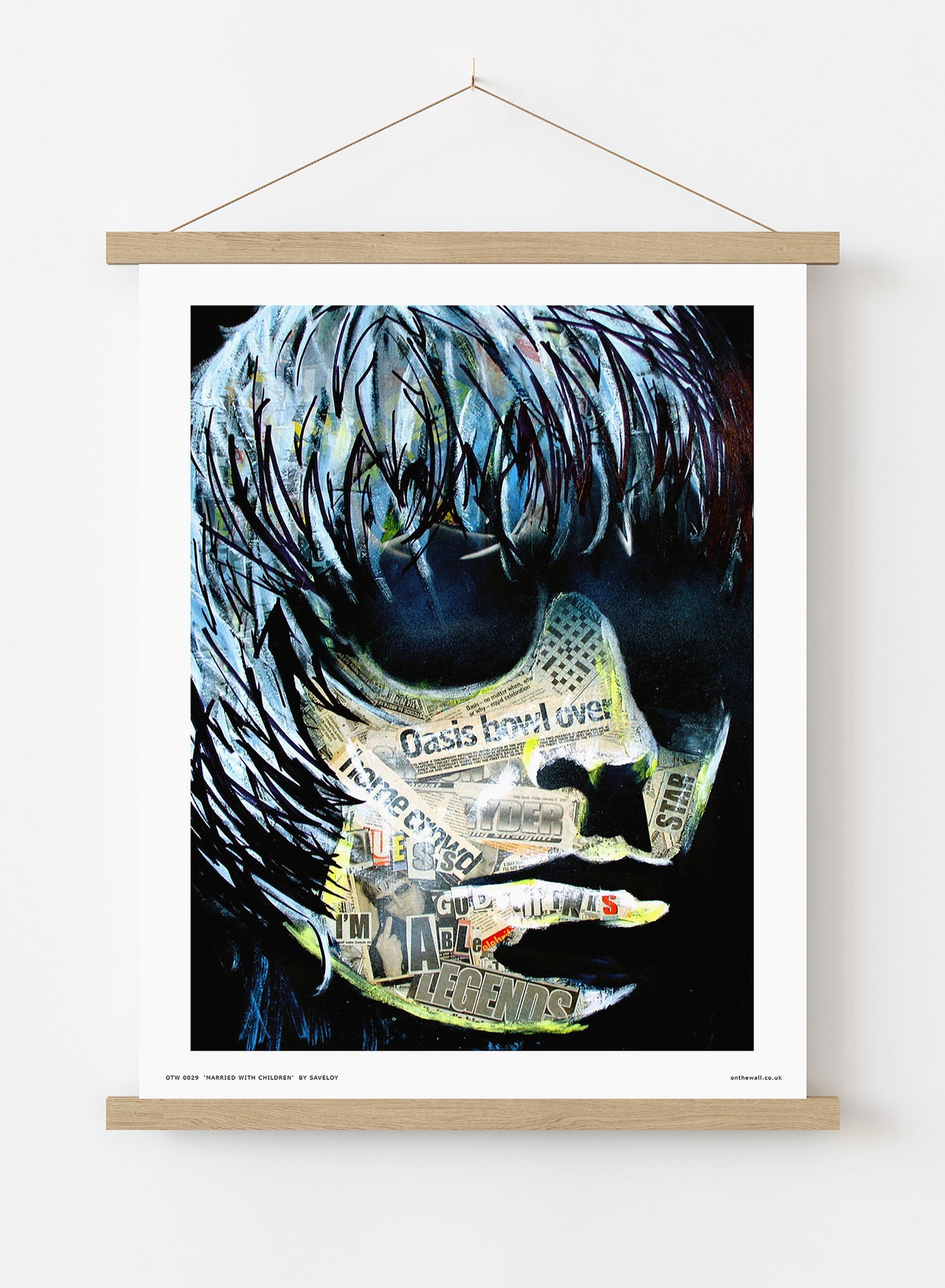 Oasis Liam Gallagher Poster Art Print Vintage Poster Wall Art Print 30x40cm Hanger