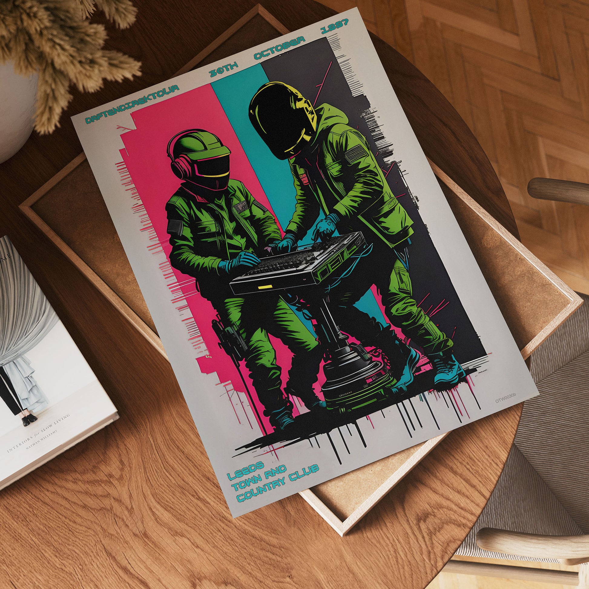 Daft Punk Daftendirektour 30x40cm Art print Poster by Andre Ibanez