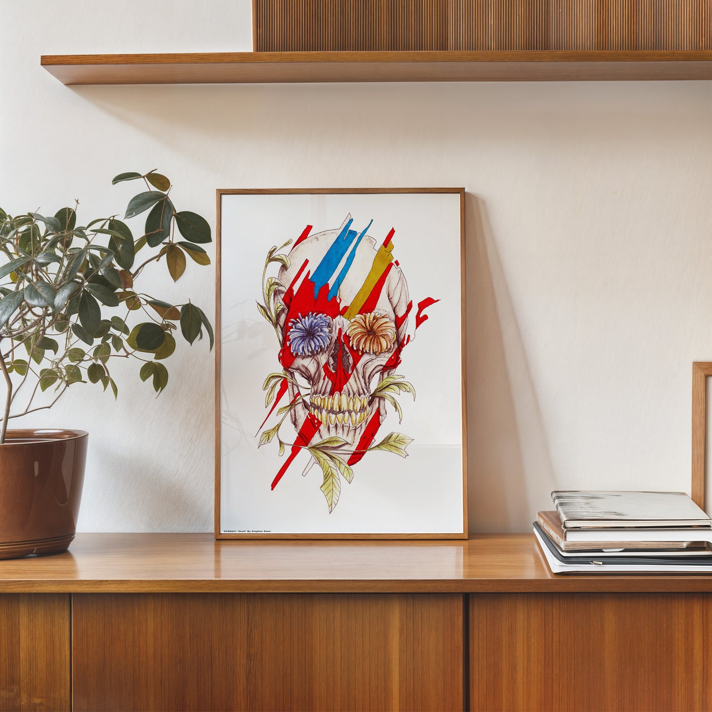 Skull Pop Poster Art Print 30x40cm
