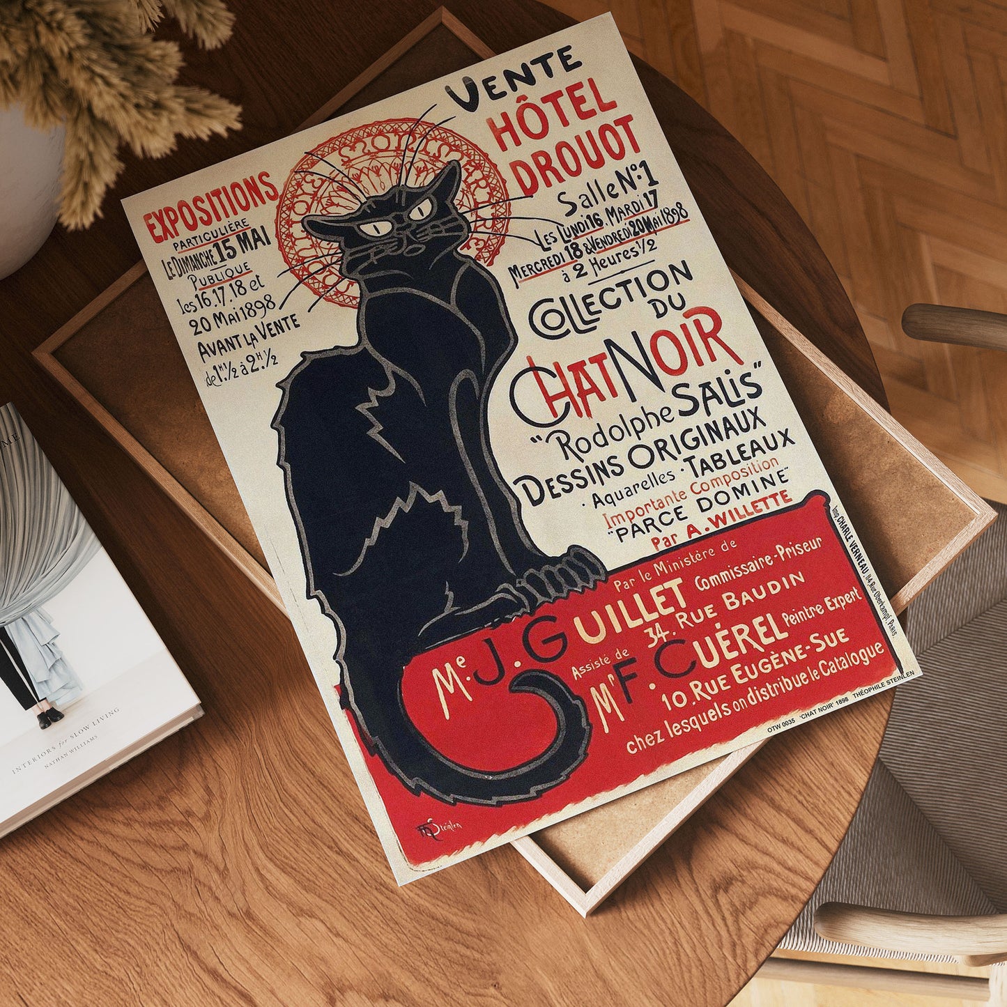 Chat Noir Art Poster Print by Th̩ophile-Alexandre Steinlen 1898 30x40cm