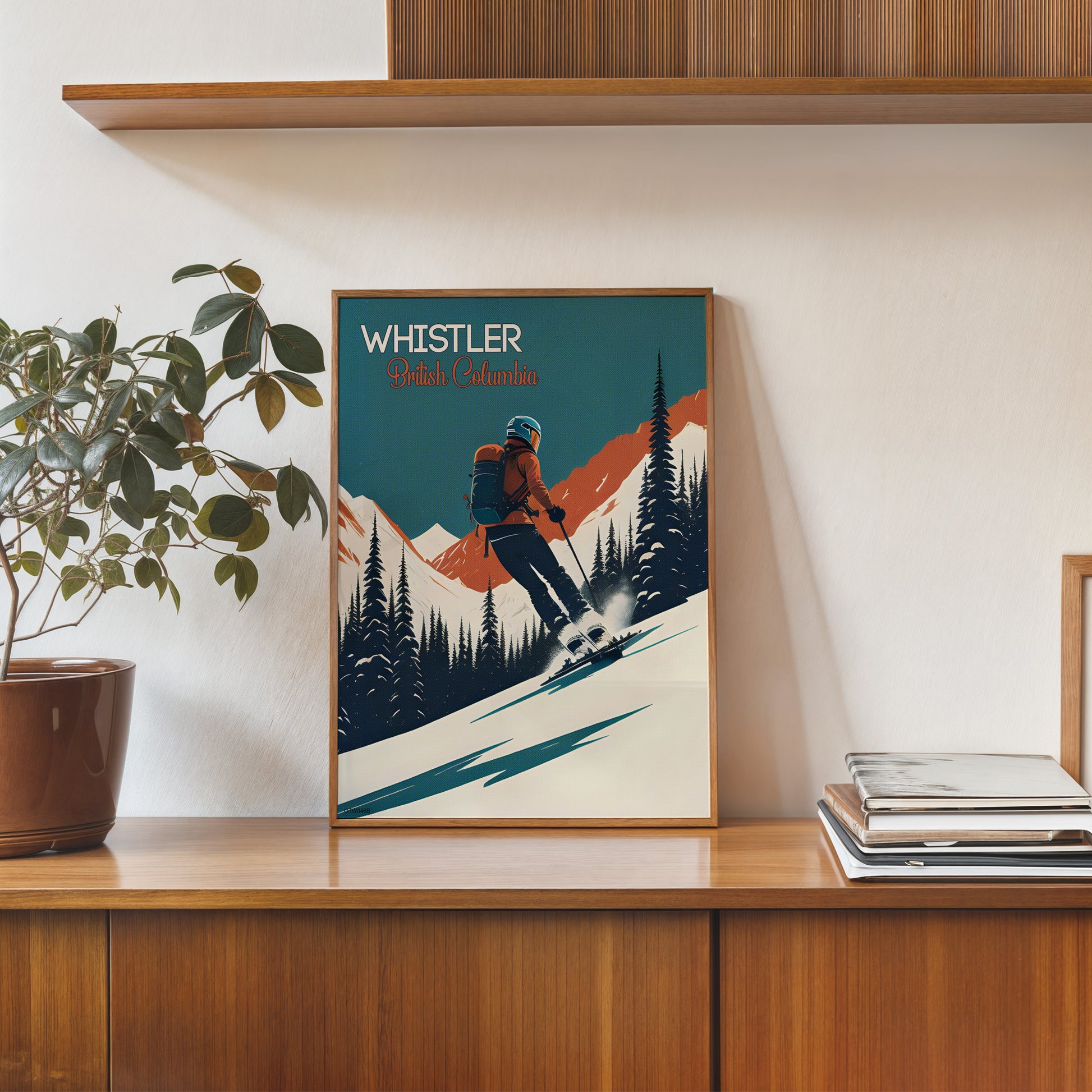 Visit Whistler travel Poster Art Print 30x40cm