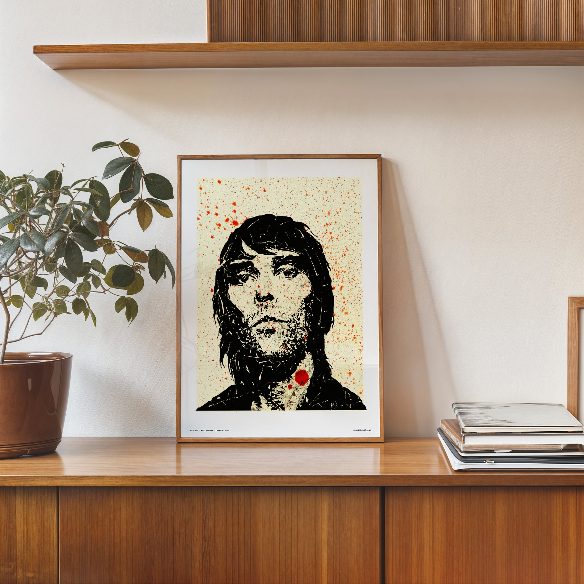 Ian Brown from Stone Roses Pop Art Print Poster  (OTW052) 30x40cm