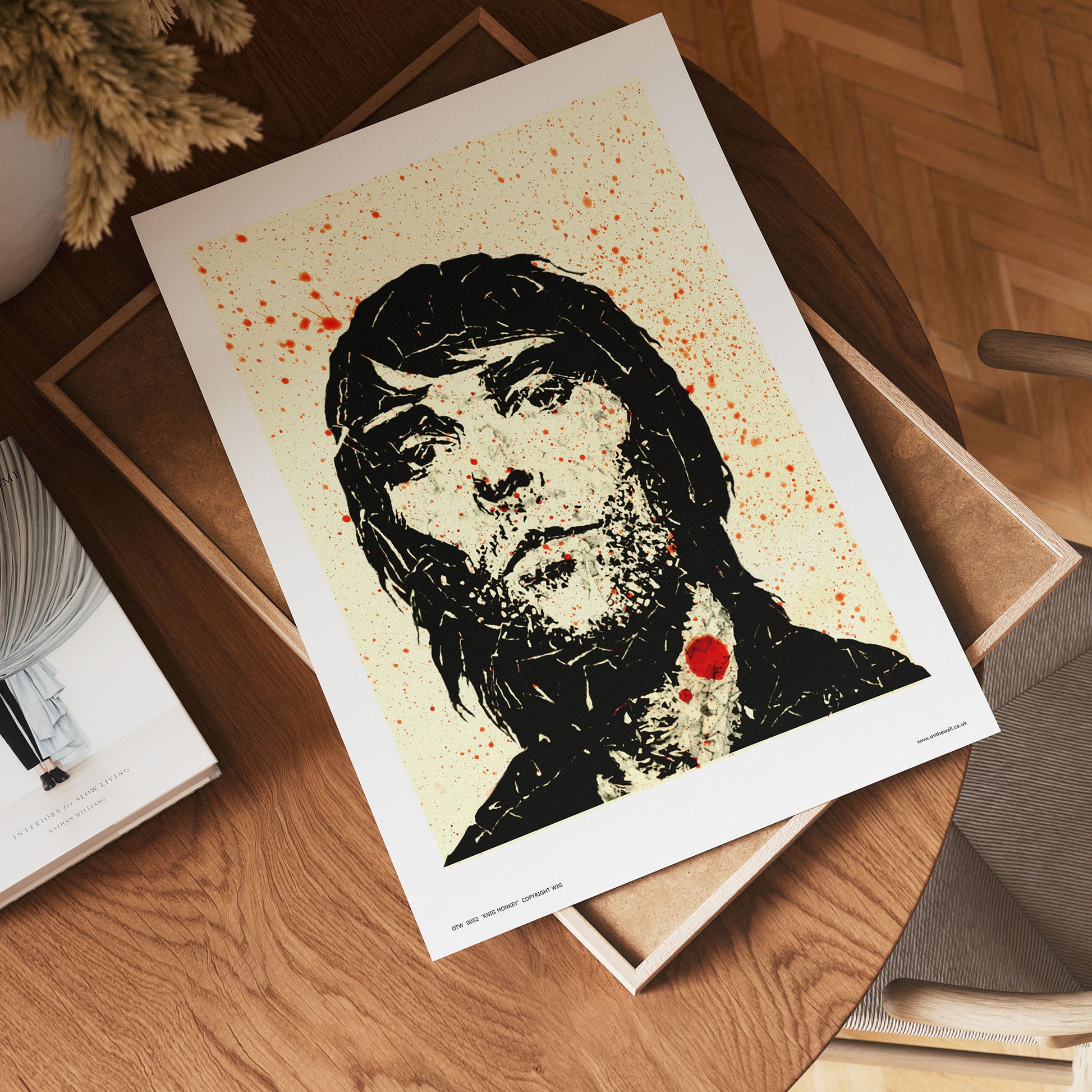 Ian Brown from Stone Roses Pop Art Print Poster  (OTW052) 30x40cm